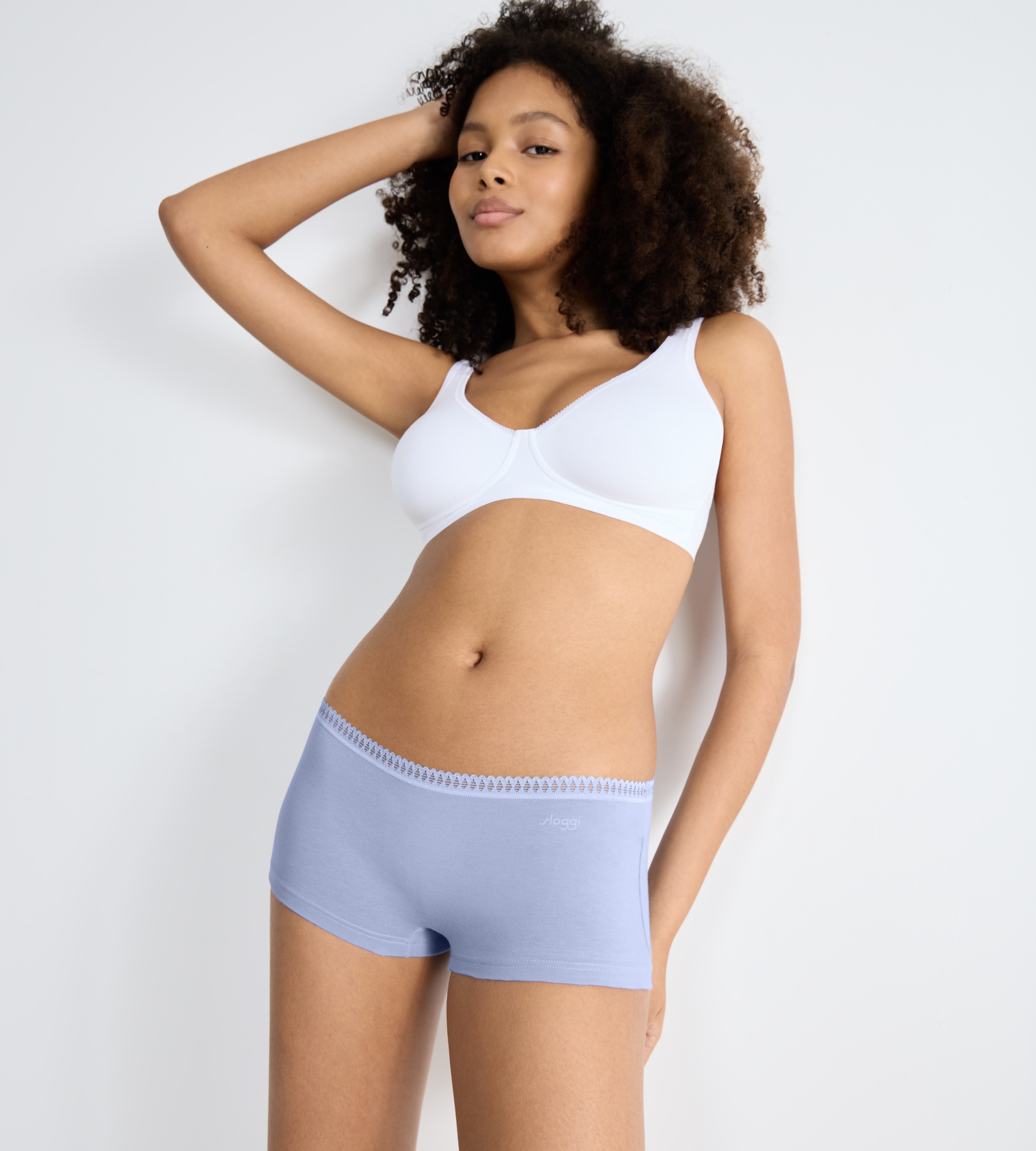 sloggi Panty »GO Crush Short C3P«, (3er Pack), mit Spitzendetails