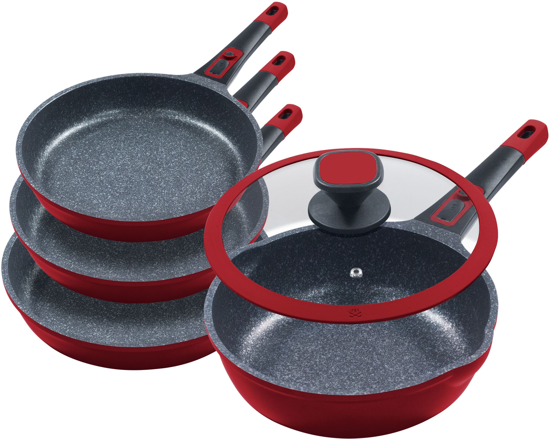 KING Pfannen-Set »Moonscape«, Aluminiumguss, (Set, 5 tlg., je 1 Pfanne Ø 20 günstig online kaufen