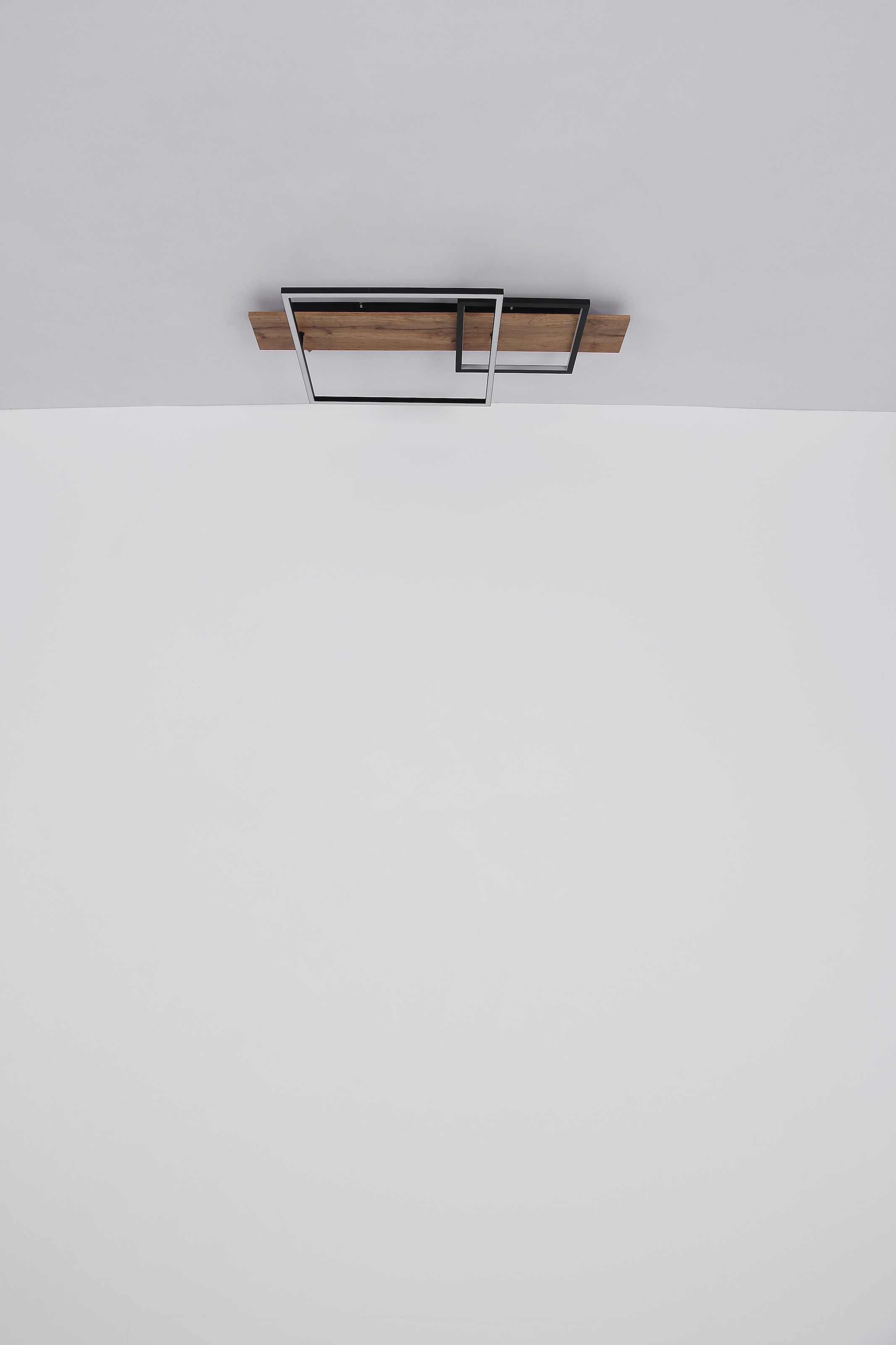 GLOBO LIGHTING LED Deckenleuchte »VANNI« LED-Modul Warmweiß Deckenlampe/Wohnzimmer/Schlafzimmer/modern/Holz