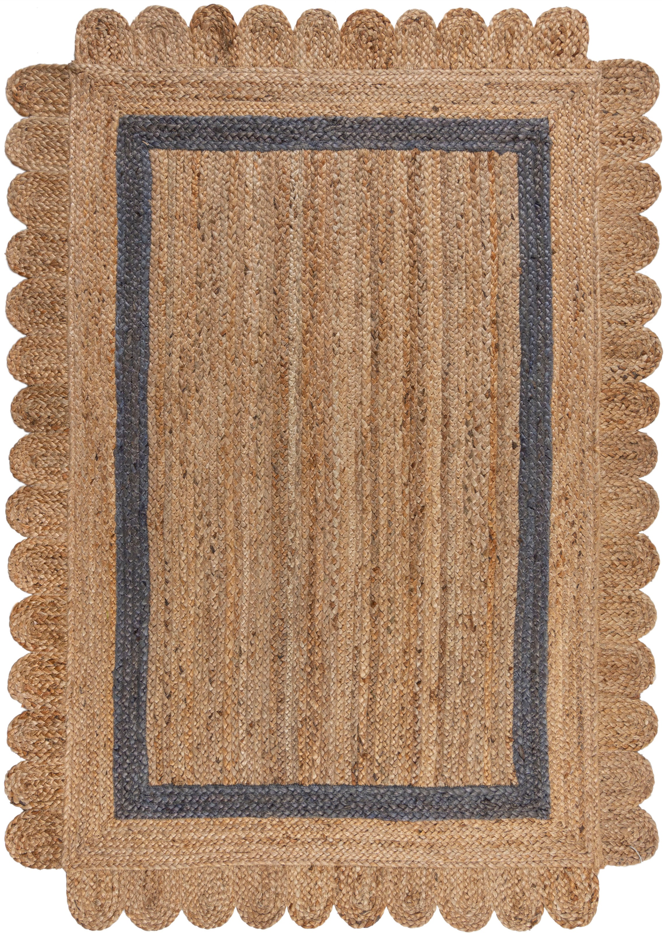 FLAIR RUGS Teppich »Grace«, rechteckig, 7 mm Höhe, aus 100% Jute, fußbodenh günstig online kaufen