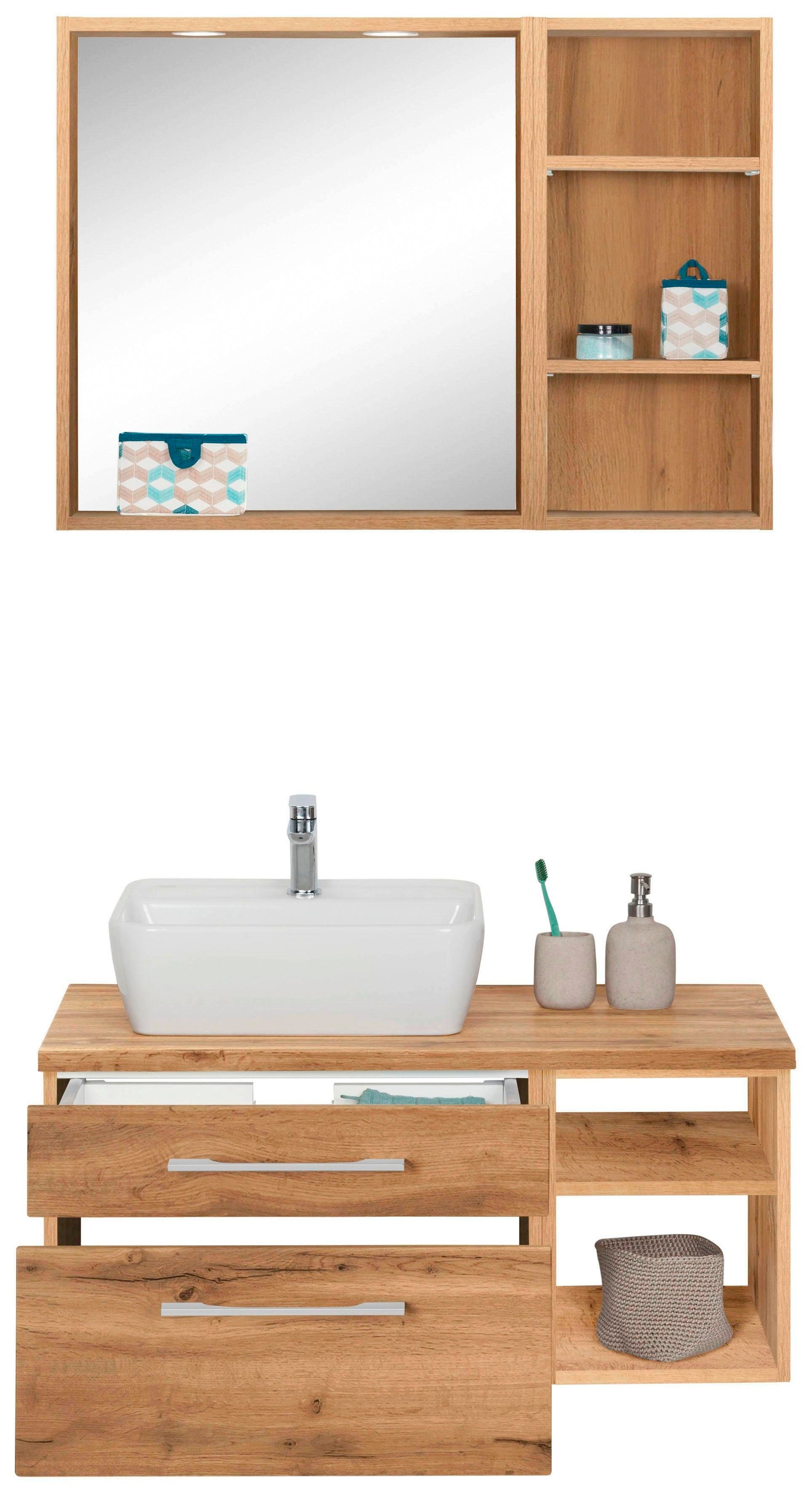 welltime Badmöbel-Set »Davos« 3 Stk. tlg. günstig online kaufen