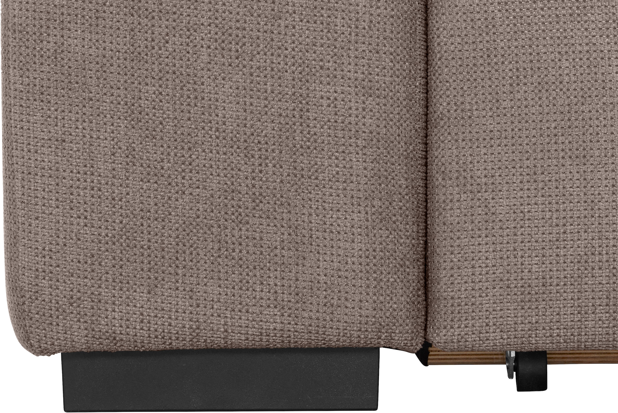 COTTA Ecksofa »Lola L-Form mit Kopfteilfunktion & Hocker«, (Set, mit Hocker), wahlweise mit Bettfunktion, Bettkasten & Armteilverstellung