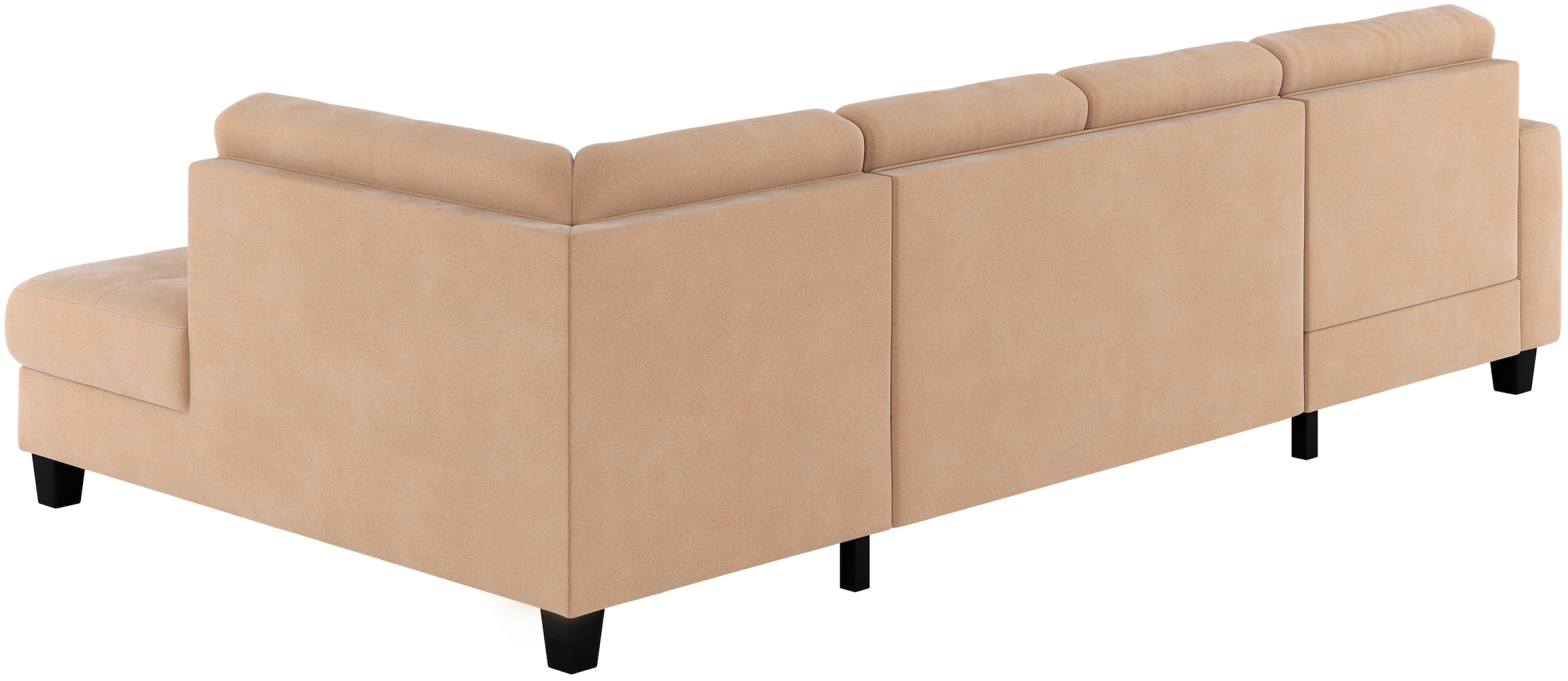 Places of Style Wohnlandschaft »Varese«, Kreuznaht in beige