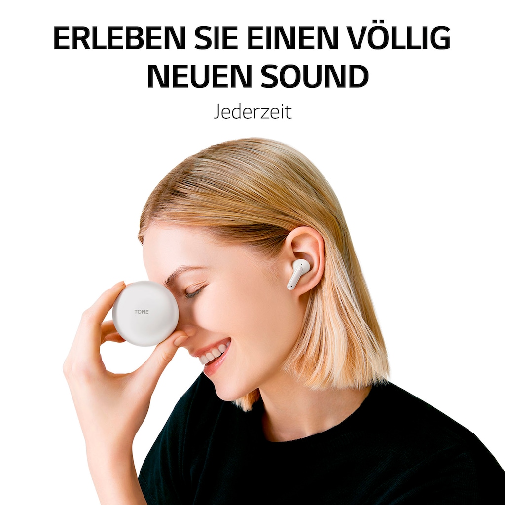 LG In-Ear-Kopfhörer »TONE Free DFP8«, Bluetooth, Active Noise Cancelling (ANC)-True Wireless