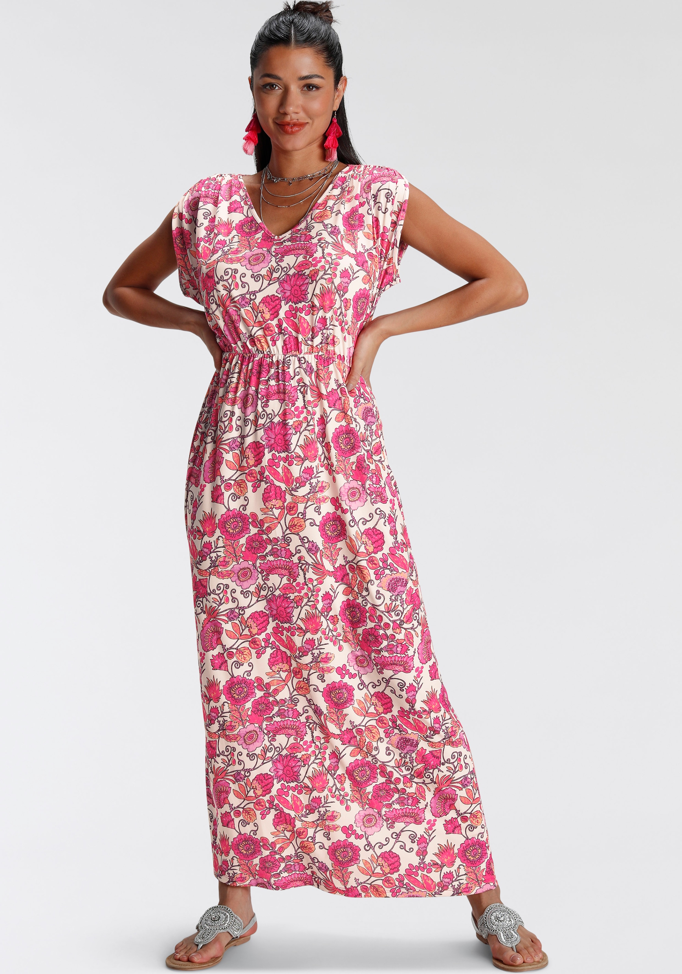 Melrose Maxikleid, mit tiefem V-Ausschnitt - NEUE KOLLEKTION kaufen