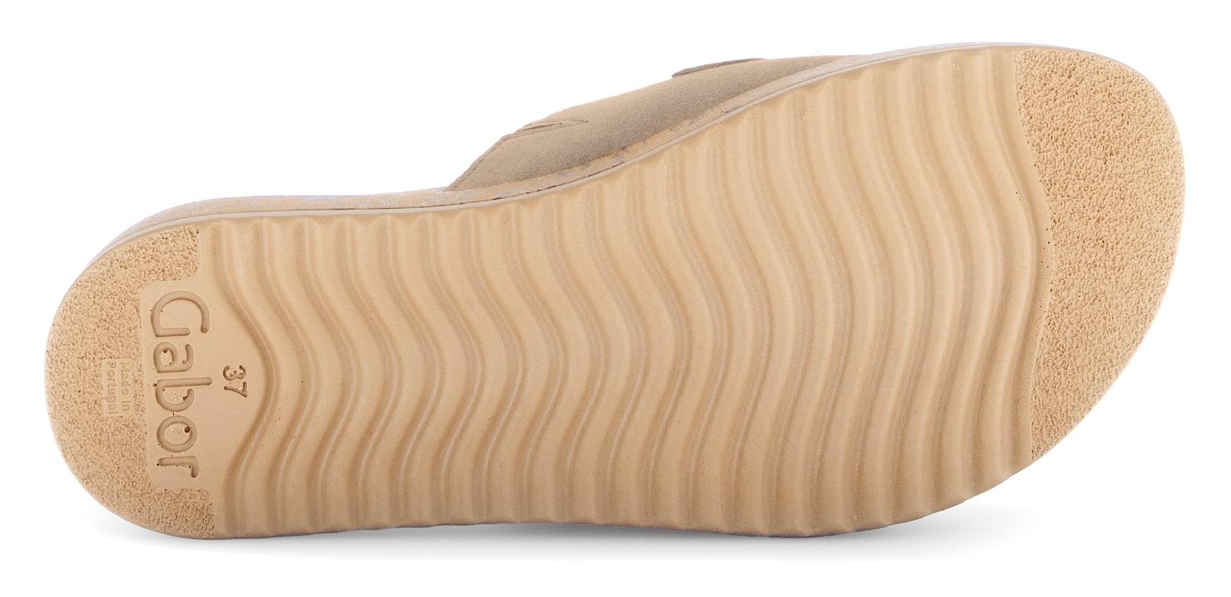 Gabor Pantolette, Plateau, Sommerschuh, Schlupfschuh mit bezogener Zierkette