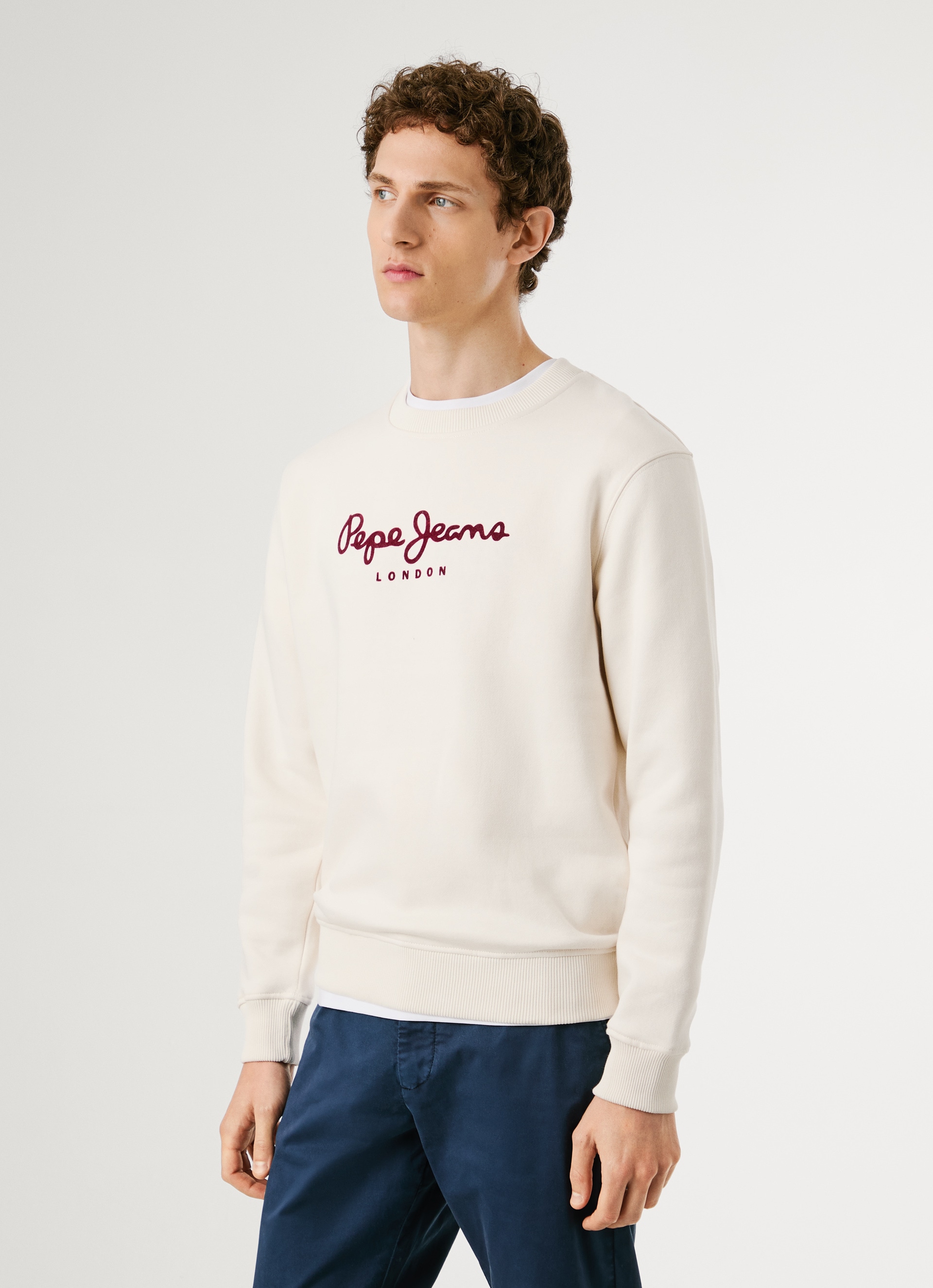 Pepe Jeans Sweatshirt »MACBETH PLAIN CREW«, Regular Fit mit Rundhals
