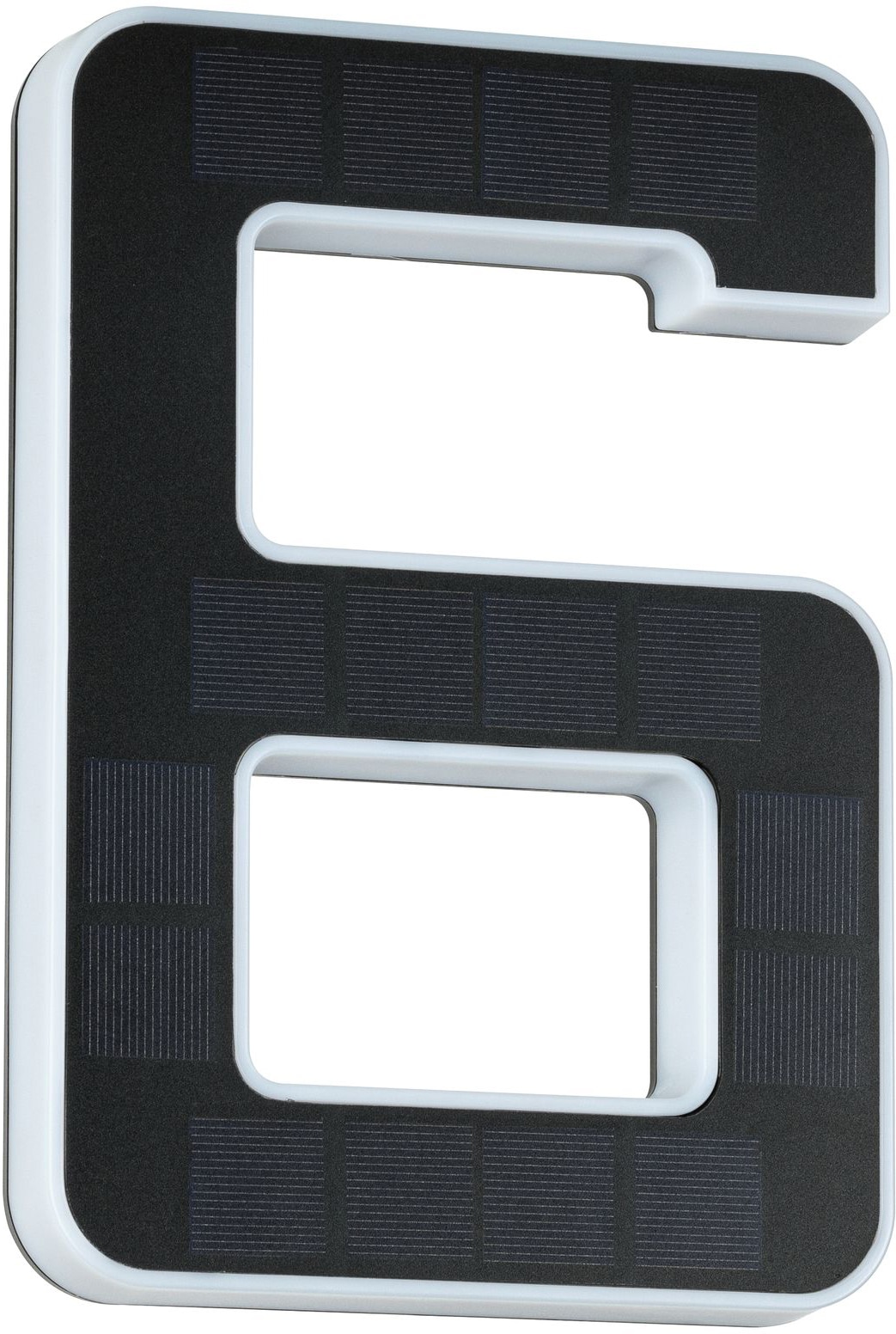 Paulmann LED Außen-Wandleuchte »Solar Hausnummer«, 1 flammig, Leuchtmittel LED-Modul | LED fest integriert, LED-Modul, Hausnummern, Buchstaben wählbar, Akku wechselbar