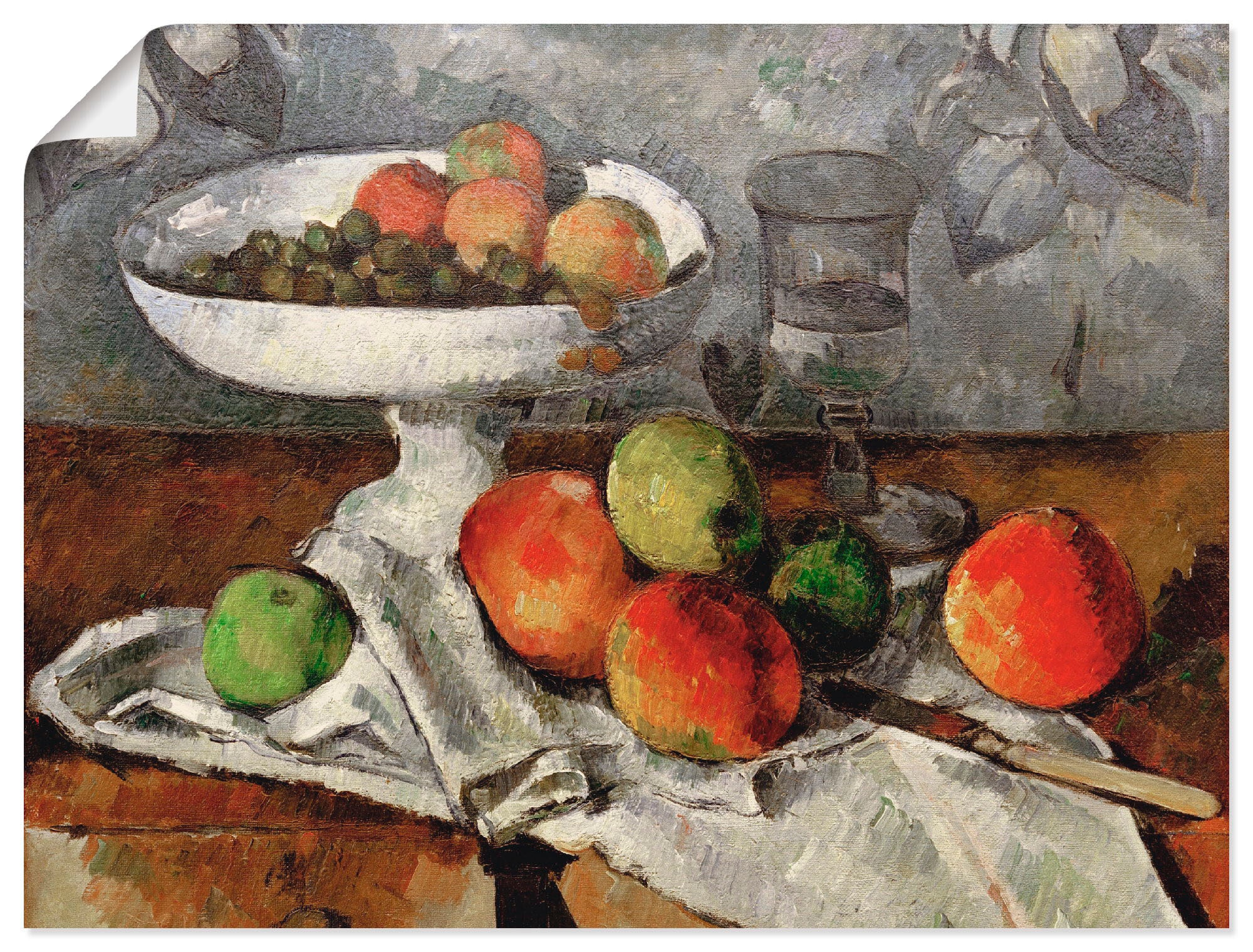 Artland Wandbild »Stillleben mit Obstschale«, Arrangements, (1 St.), als Poster, Wandaufkleber in verschied. Größen