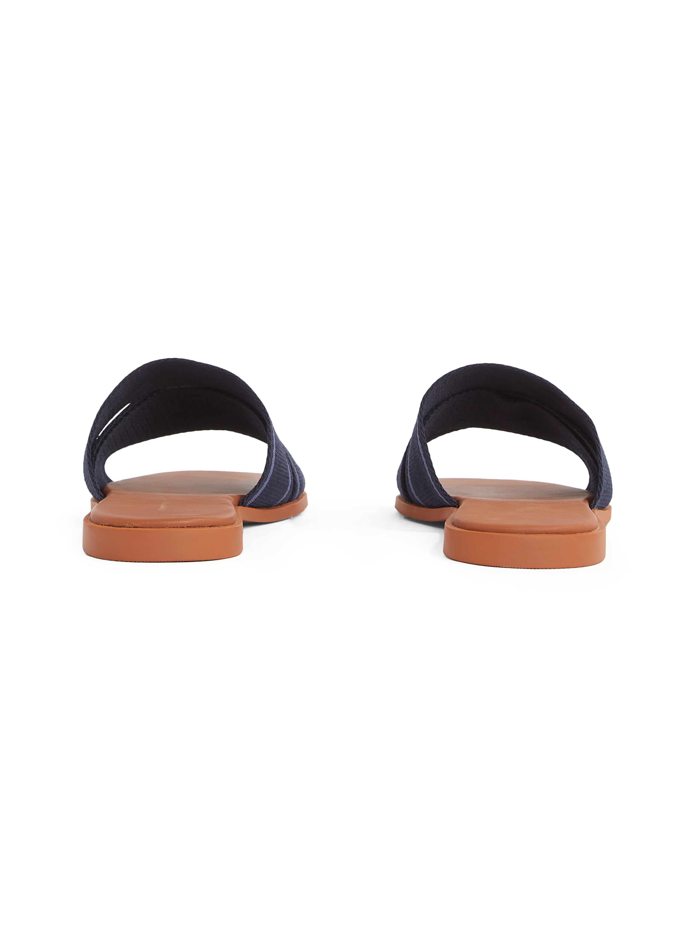 Tommy Hilfiger Pantolette »TOMMY HILFIGER WEBBING MULE«, Blockabsatz, Sommerschuh, Bequemschuh, Flats mit Logoschriftzug