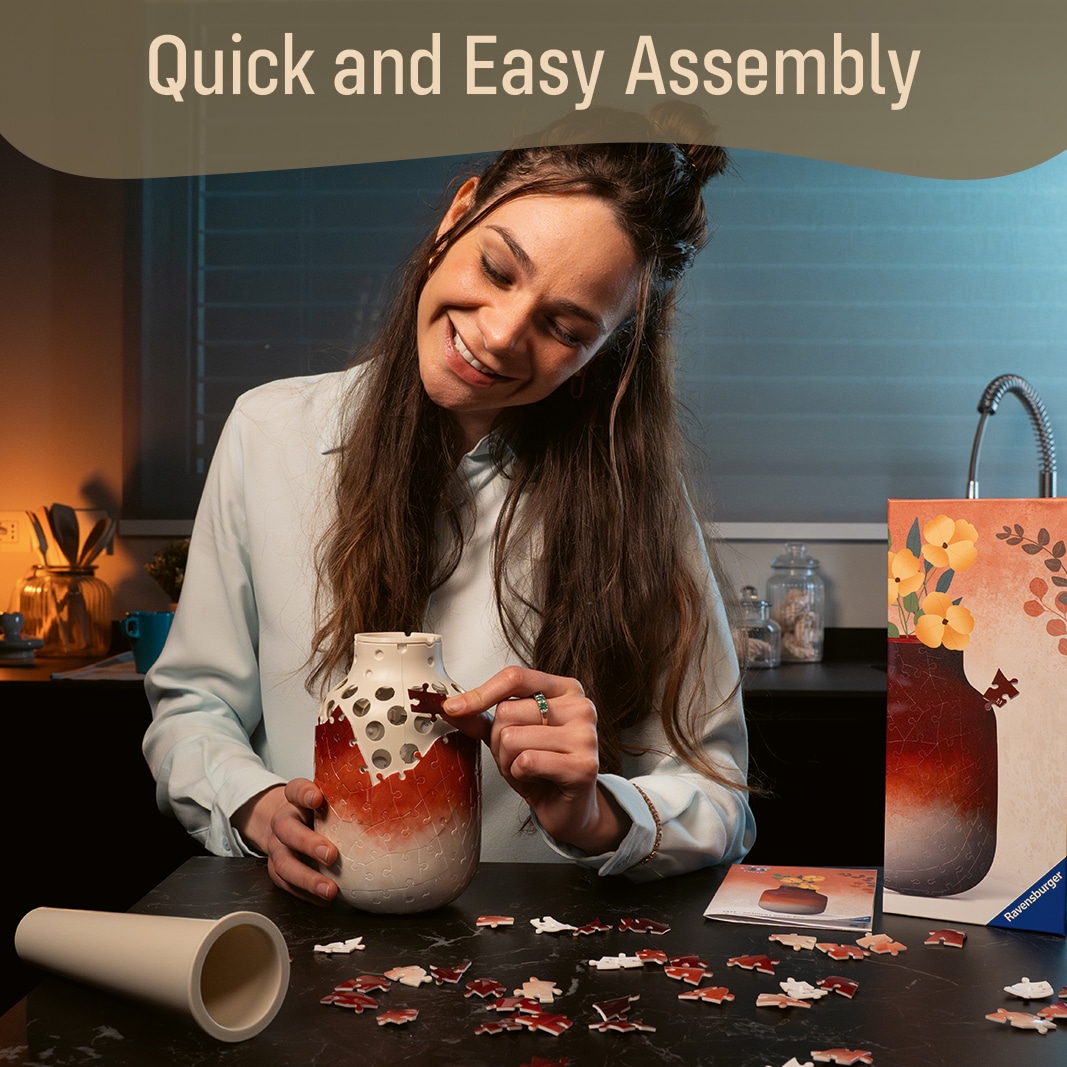 Ravensburger 3D-Puzzle »Vase Gradient Brick-Red« Made in Europe