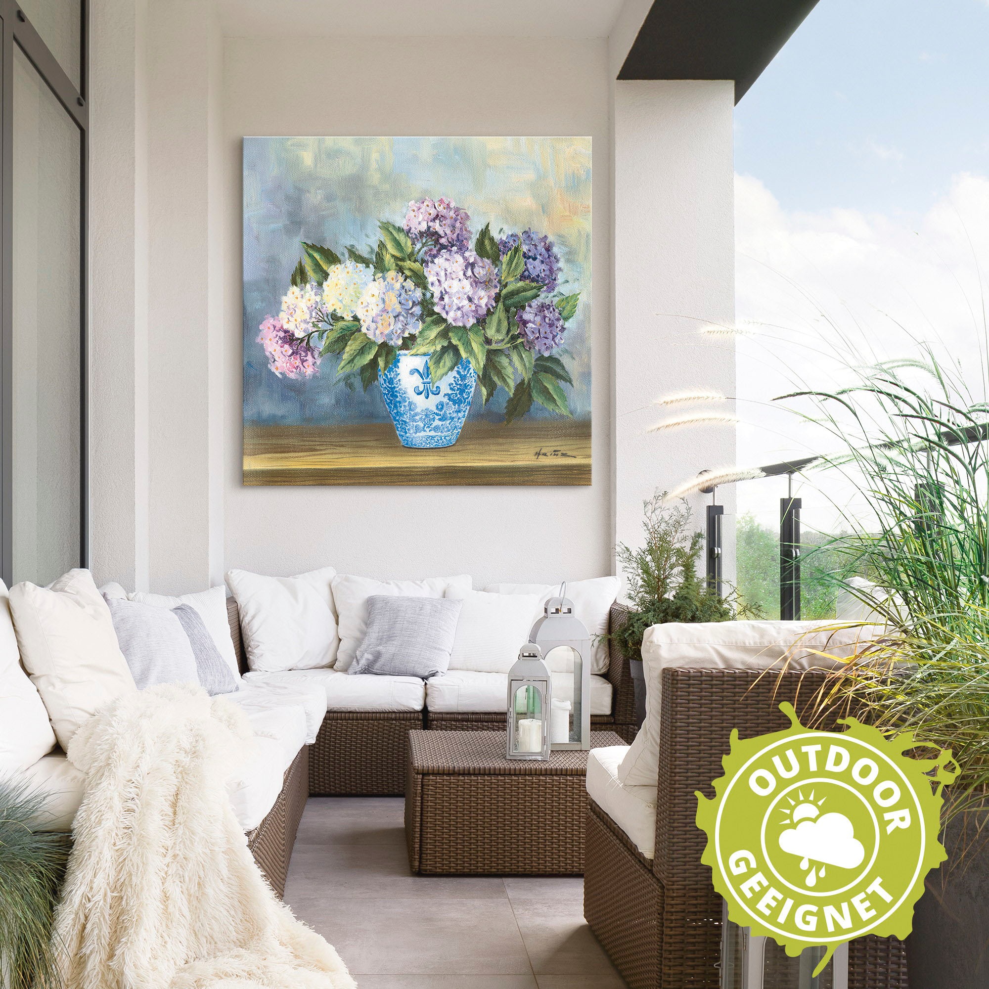 Artland Wandbild »Hortensien«, Blumenbilder, (1 St.), als Alubild, Outdoorbild, Leinwandbild in verschied. Größen