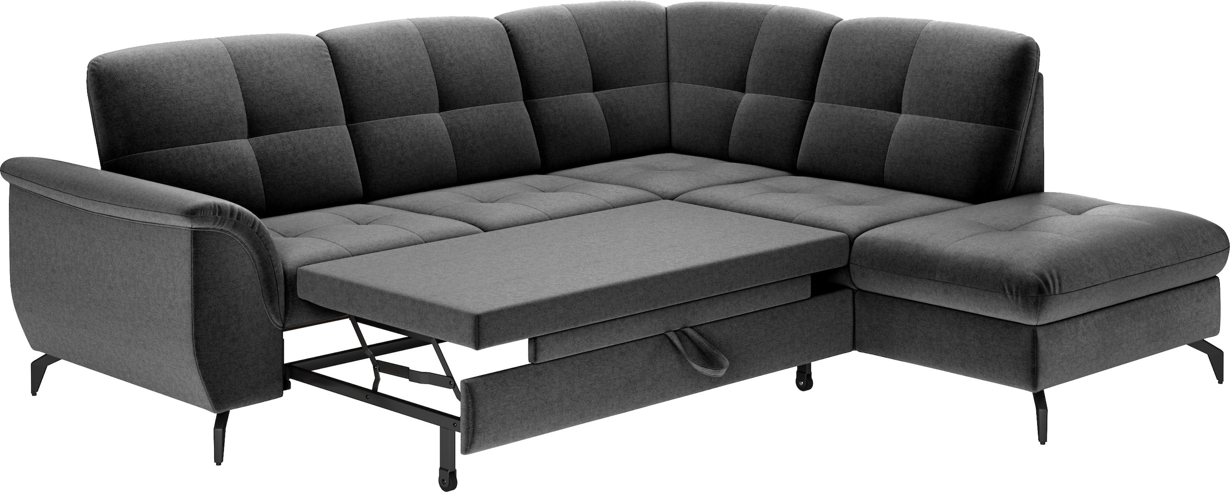 sit&more Ecksofa »Zora L-Form«, wahlweise mit Bettfunktion und Bettkasten