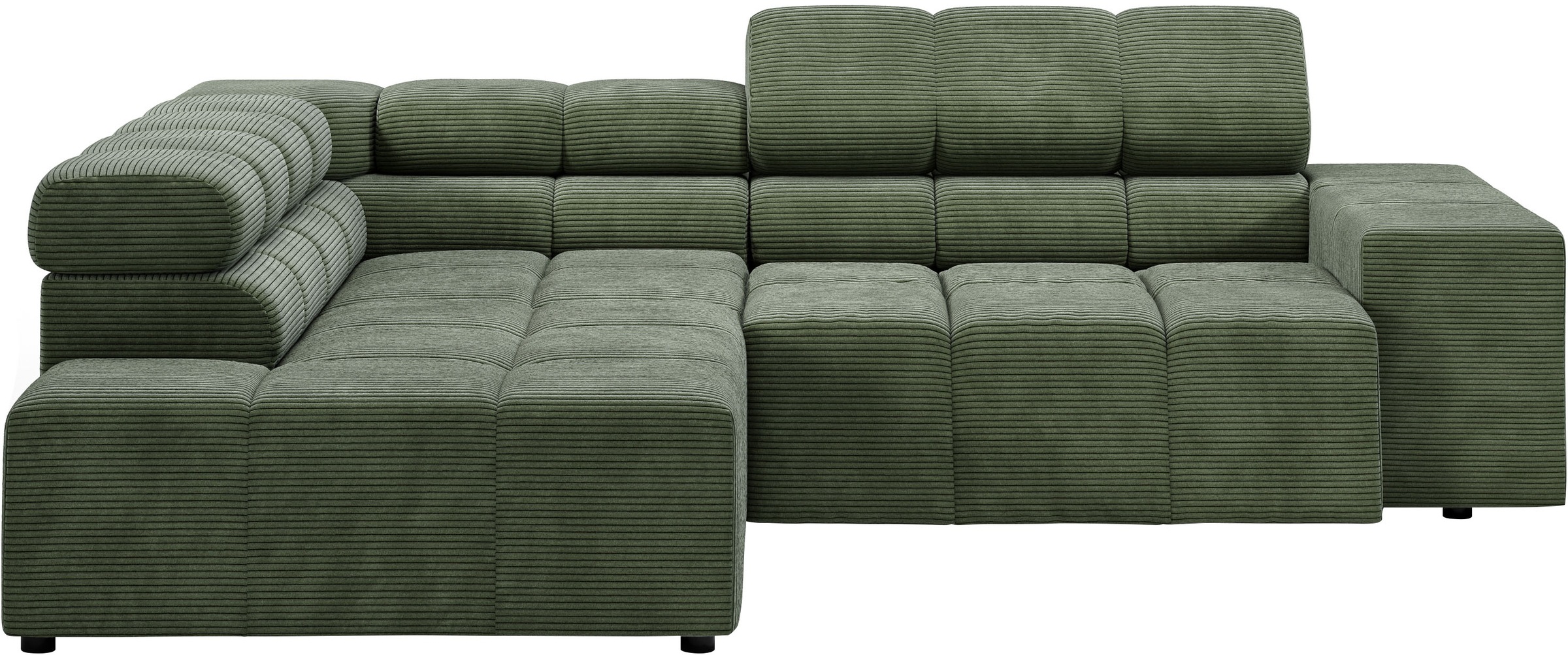 INOSIGN Ecksofa "Ancona, incl. Kopfteilverstellung + 3 Zierkissen, L-Form, günstig online kaufen
