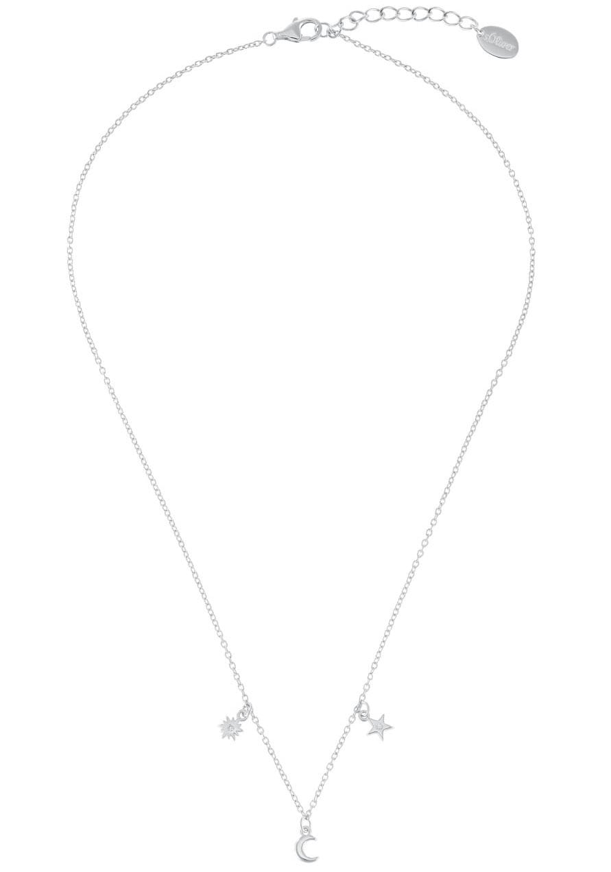 s.Oliver Junior Kette mit Anhänger »Sonne, Mond und Sterne, 2036883«, mit Zirkonia (synth.)