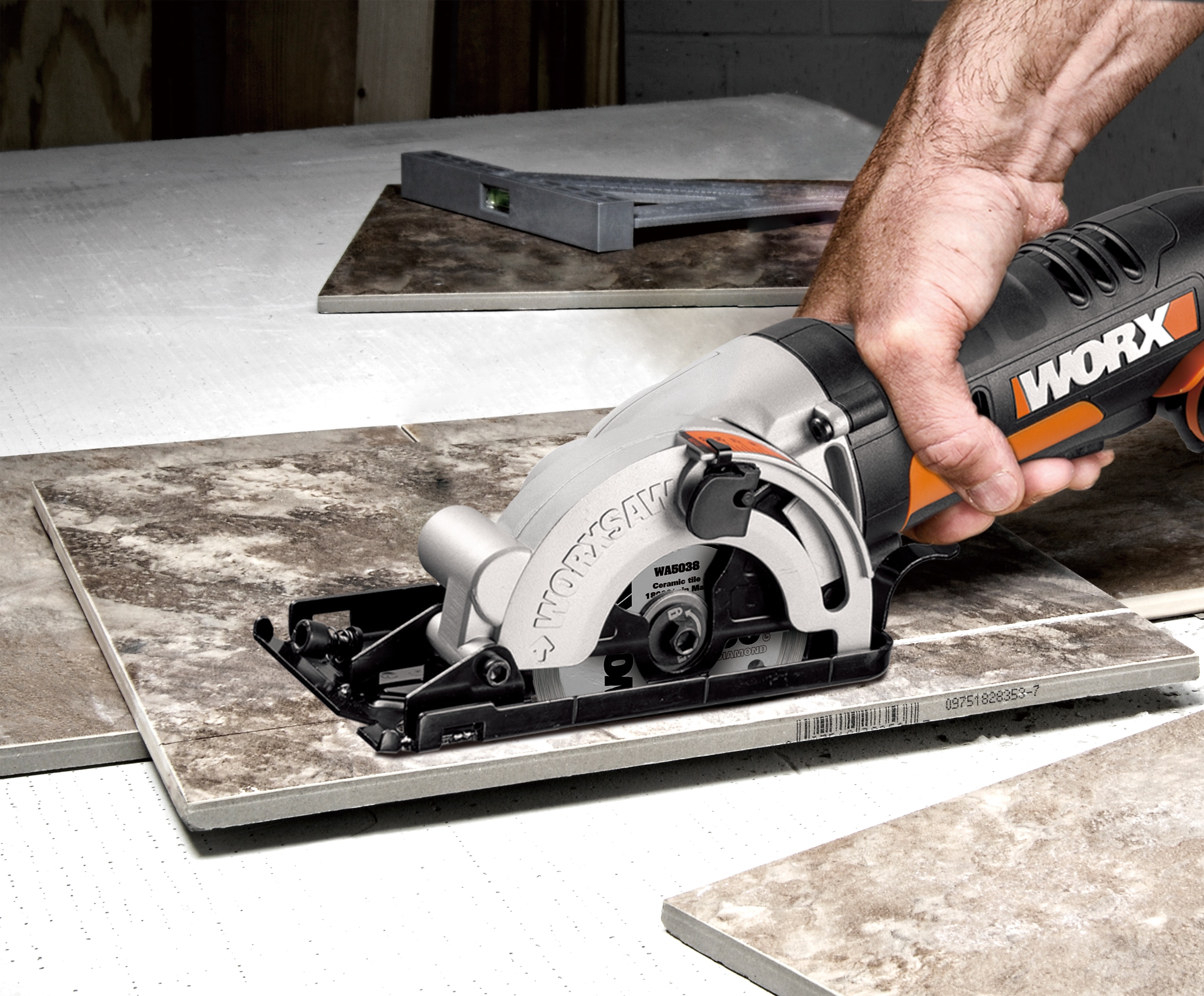 Worx Akku-Handkreissäge »WX527.9 WorxSaw«, Tauch- & Sägeschnitte bis zu 27 mm, ohne Akku & Ladegerät
