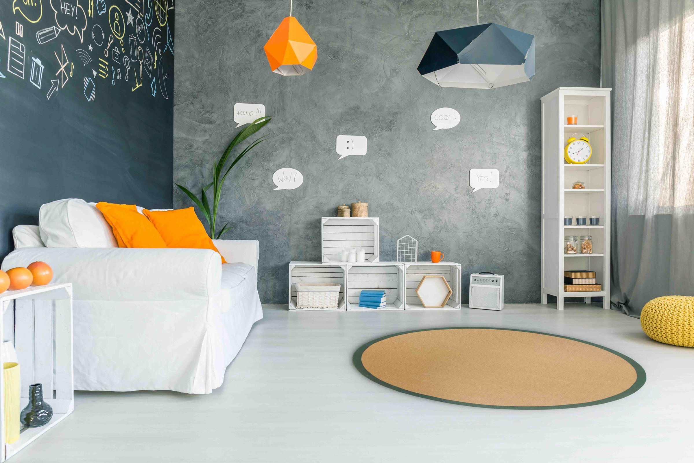 carpetfine Sisalteppich "Sisal" rund 5 mm Höhe mit farbiger Bordüre, Anti-R günstig online kaufen