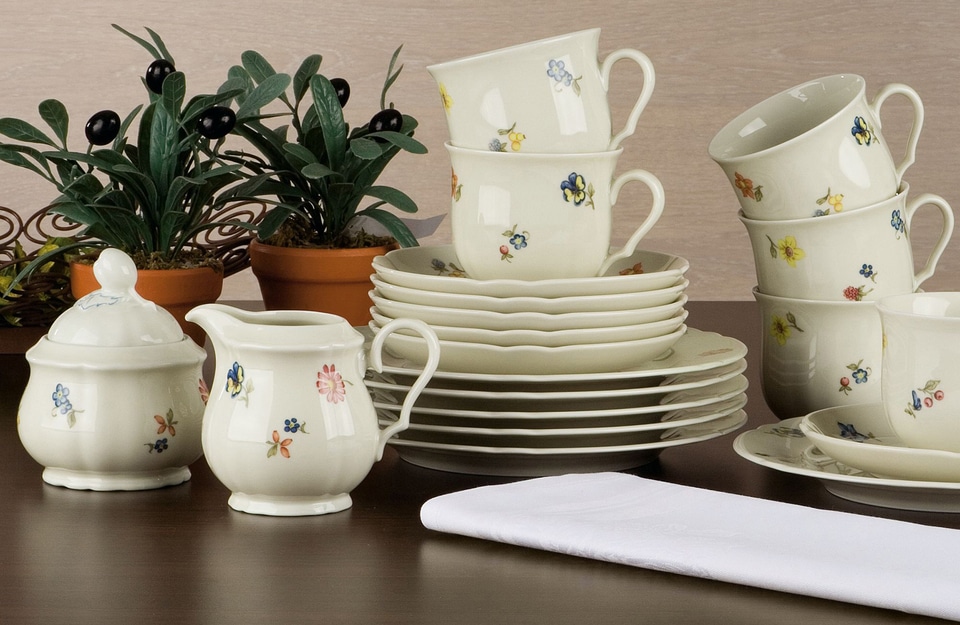 Seltmann Weiden Kaffeeservice »Geschirr-Set, Service Marieluise«, (Set, 20 tlg.), Geschirr, Geschirr-Set, Made in Germany, 20 Teile, für 6 Personen