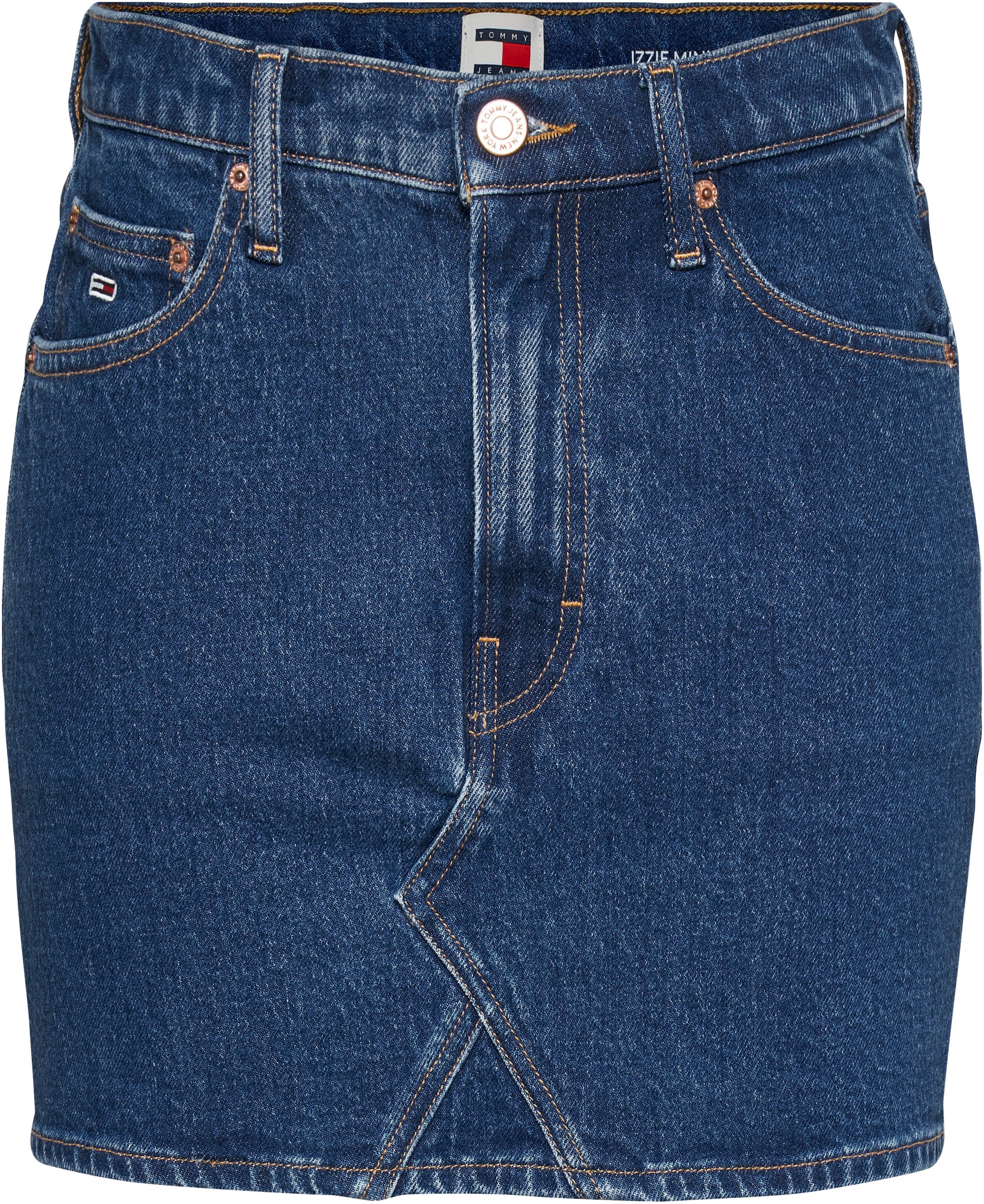 Tommy Jeans Jeansrock »Izzie«, Webrock mit Tommy Jeans Markenlabel