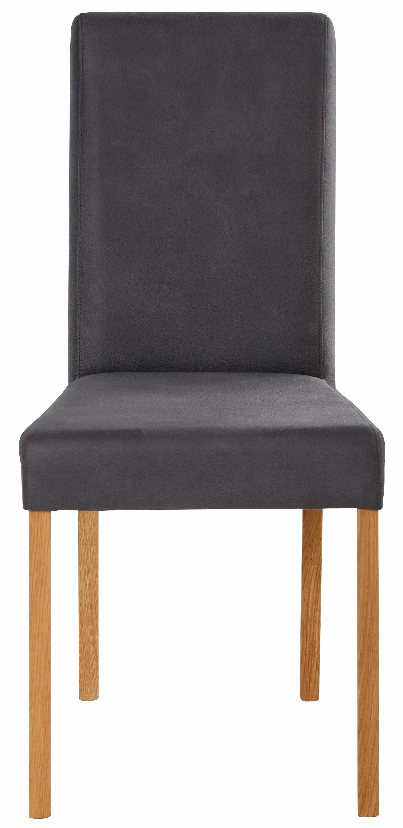 Home affaire 4-Fußstuhl »Bologna«, (Set), 6 St., Luxus-Microfaser, Gestell günstig online kaufen
