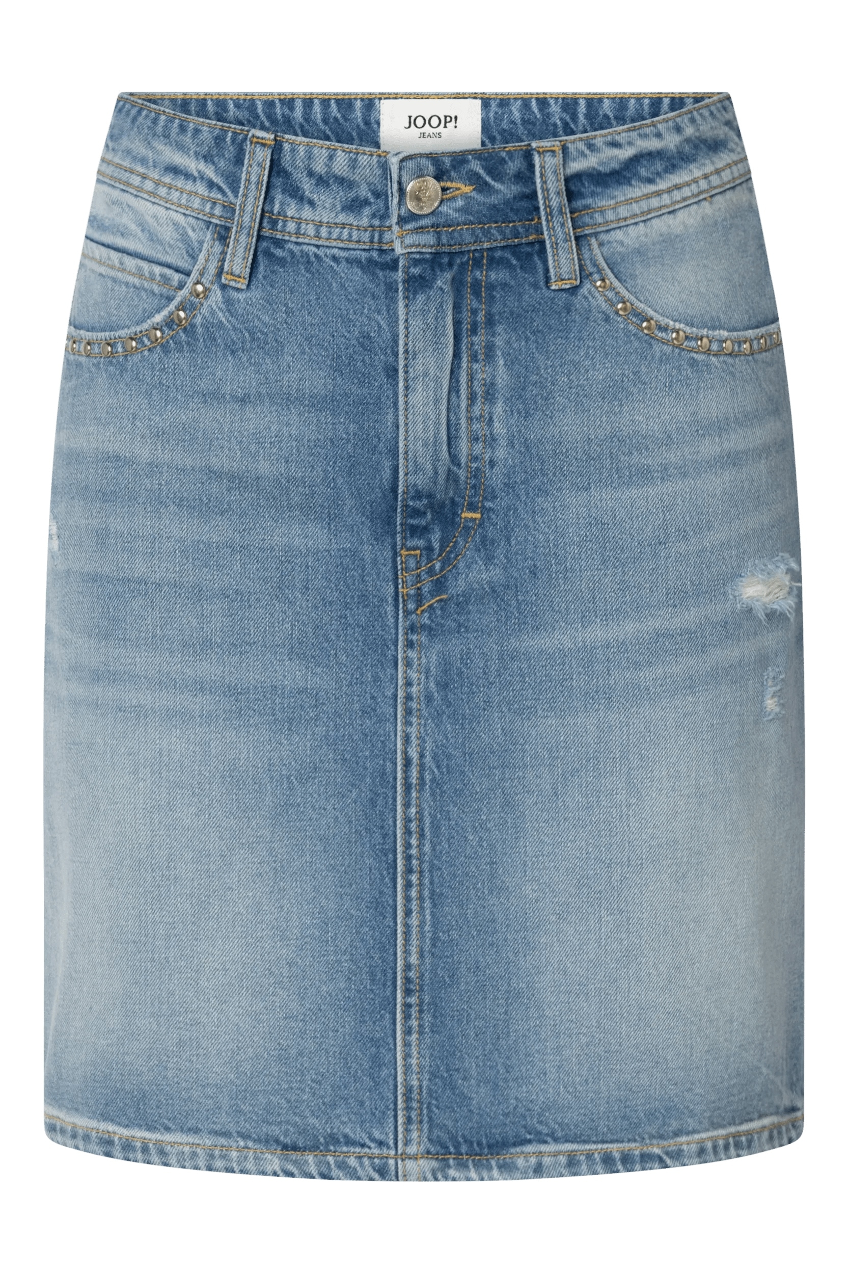 Joop Jeans Jeansrock »Rosalie« mit Destroyed-Effekten, Nieten