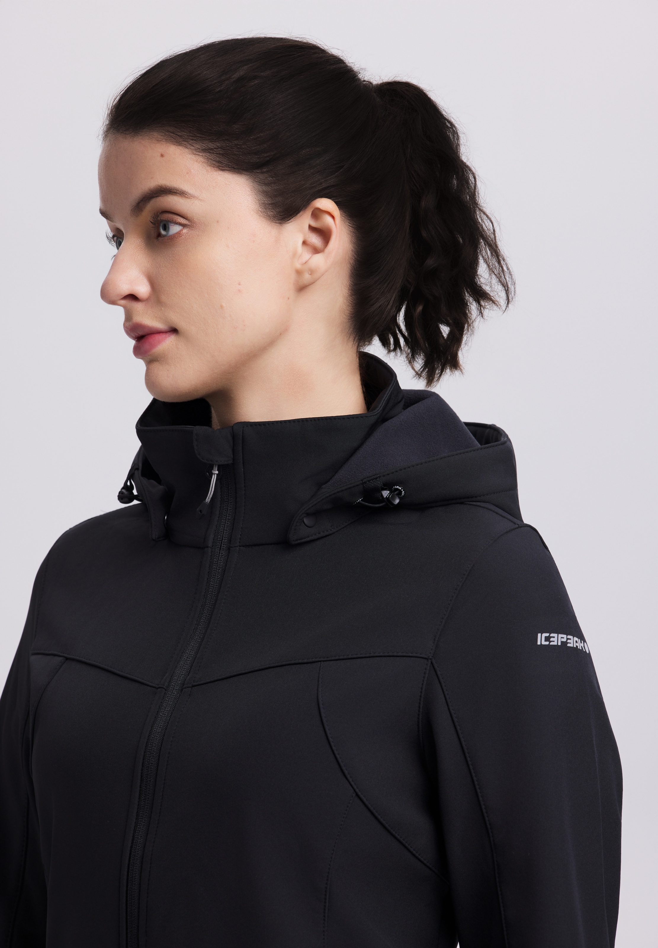 Icepeak Softshelljacke »ICEPEAK BRENHAM« mit Kapuze Winddicht & Wasserabweisend & Atmungsaktiv
