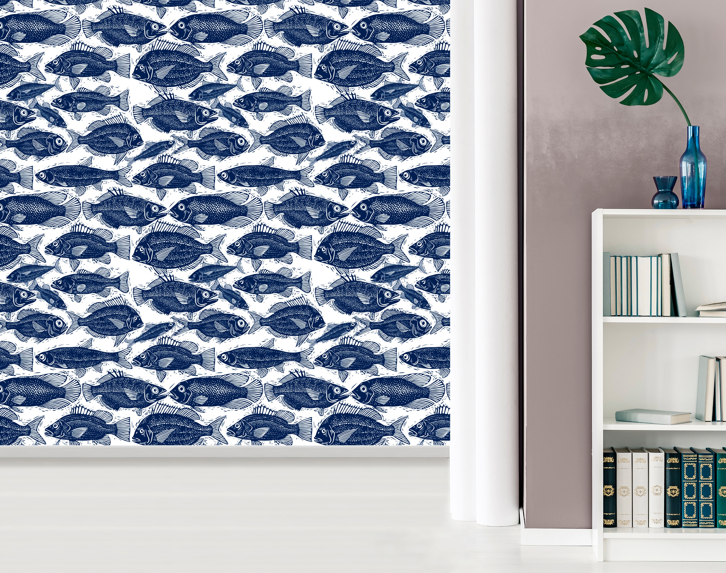 queence Vinyltapete »Jamie«, animal print-Fellimitat-Motiv-bedruckt-Reptilienprägung-tropisch, 90x250cm, selbstklebend, kinderleichte Anbringung, Sticker