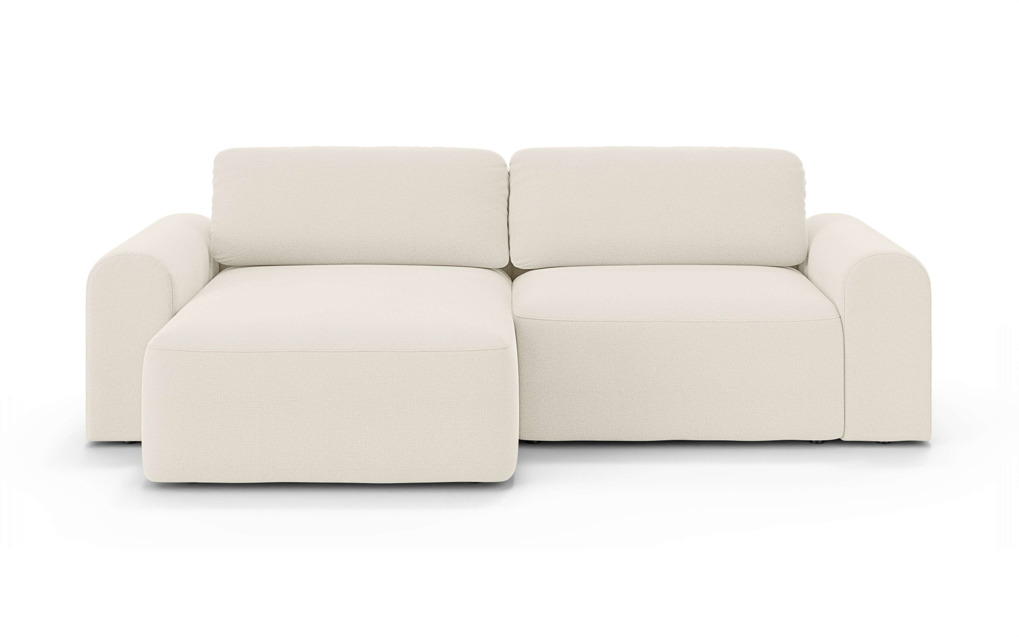 OTTO home Ecksofa »LEOO universell Schlafsofa mit Bettkasten, Maße B/T/H: 272/152/84,5 cm«, L-Form mit Recamiere rechts oder links montierbar, hoher Sitzkomfort