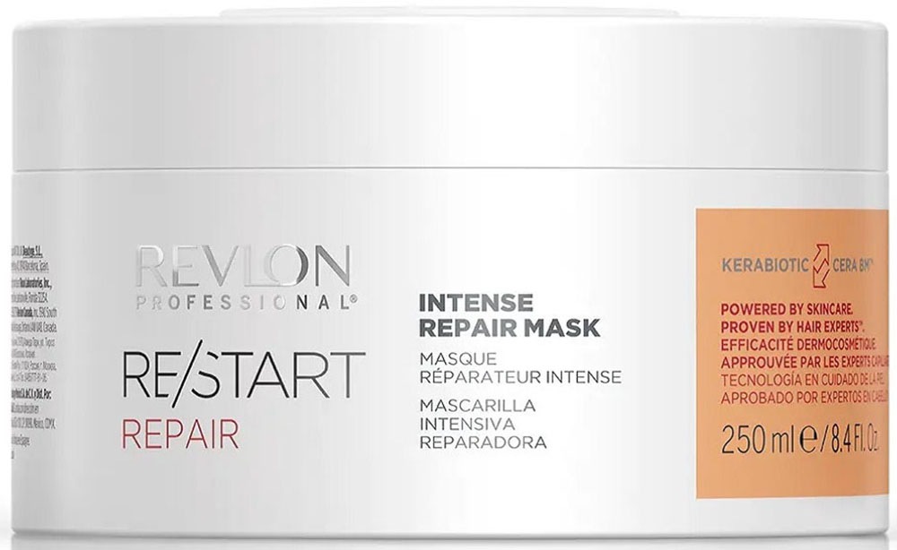 REVLON PROFESSIONAL Haarmaske »Re/Start REPAIR Intense Repair Mask 250 ml« Stärkt und spendet Feuchtigkeit für strapaziertes Haar. weiß Intensive...