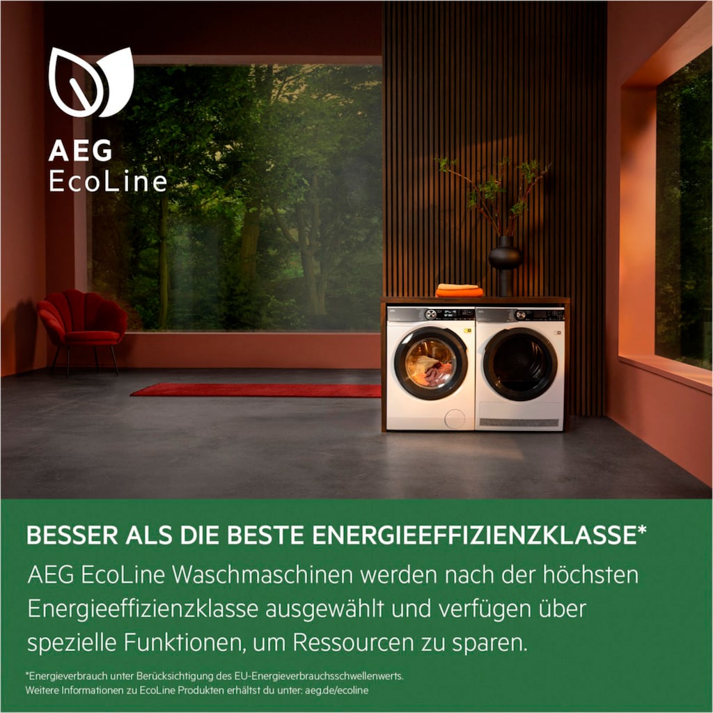 AEG Waschmaschine »LR9W80600 914501216«, 9000 Series, LR9W80600 914501216, 10 kg, 1600 U/min, SoftWater - intergrierte Wasserenthärtung schützt die Textilien & Wifi