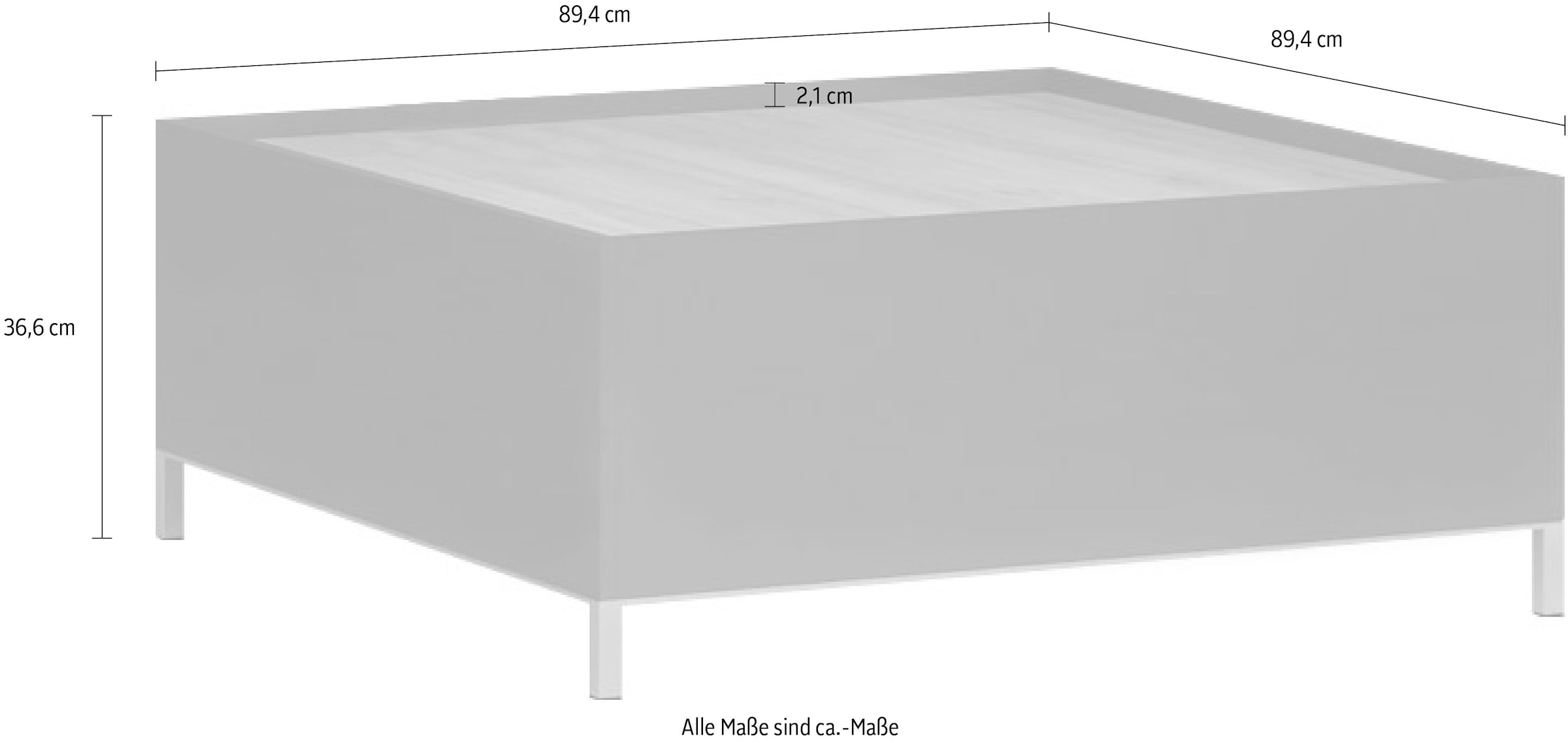 Places of Style Couchtisch »Onyx«, hochwertig UV lackiert, mit Stauraum