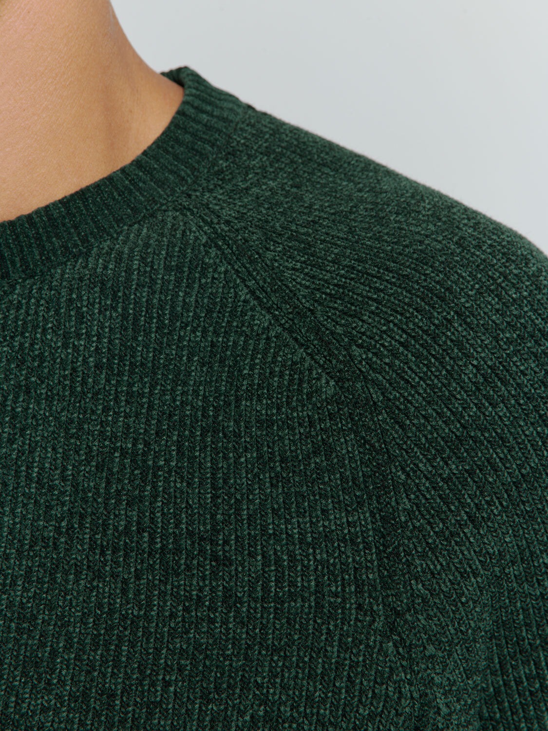 NO EXCESS Rundhalspullover »No Excess Chenillo-Crewneck-Pullover«