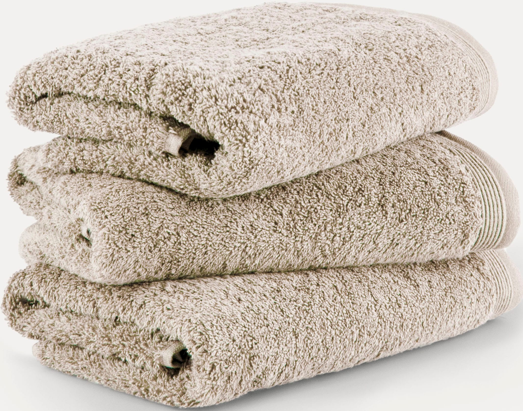 Möve Handtuch »Superwuschel«, (Set, 3 St.), Handtuch mit Bordüre, 100% Premium Cotton Baumwolle, einfarbig, weich