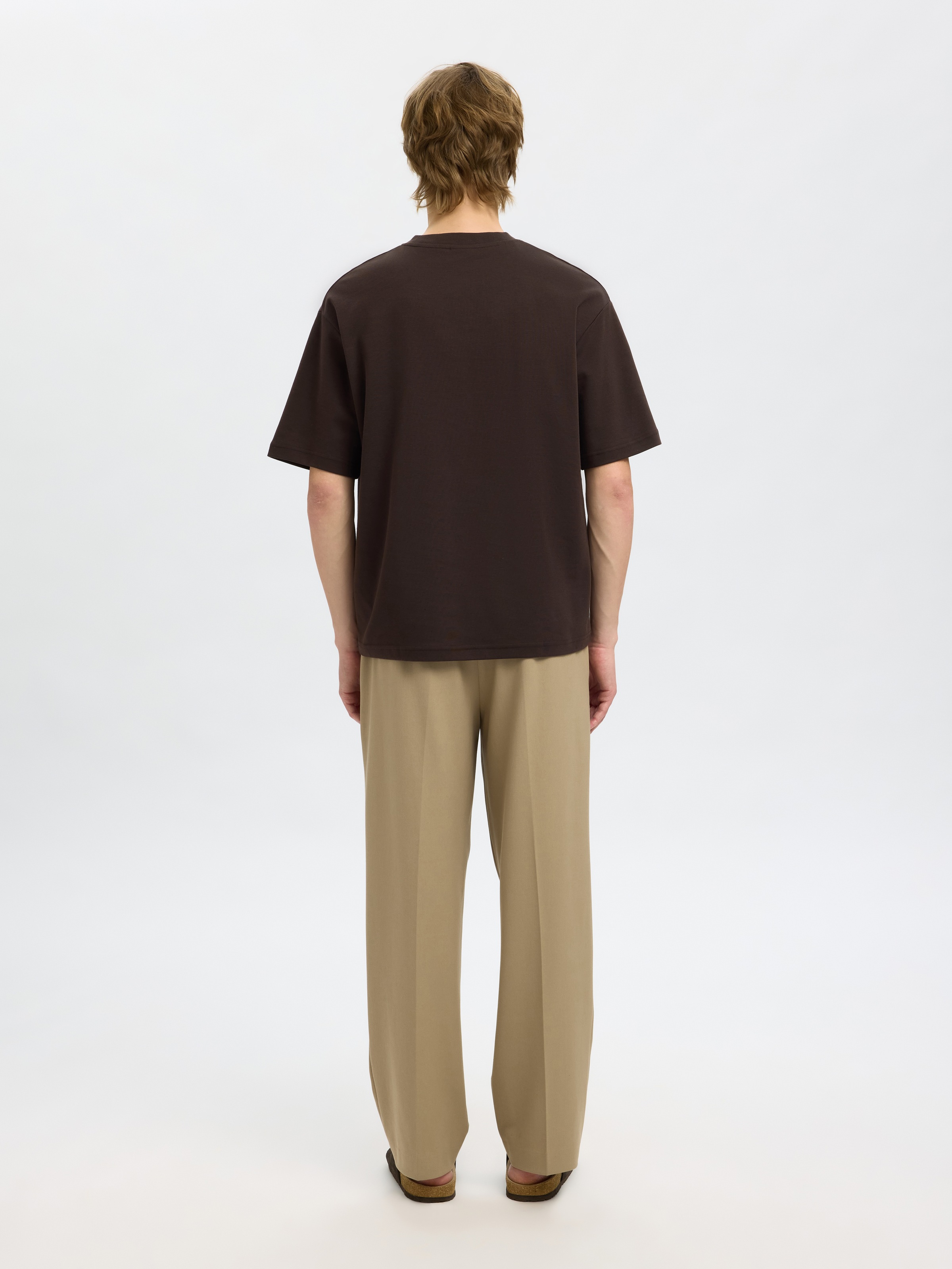 SELECTED HOMME Rundhalsshirt »SLHLOOSEOSCAR SS O-NECK TEE NOOS«