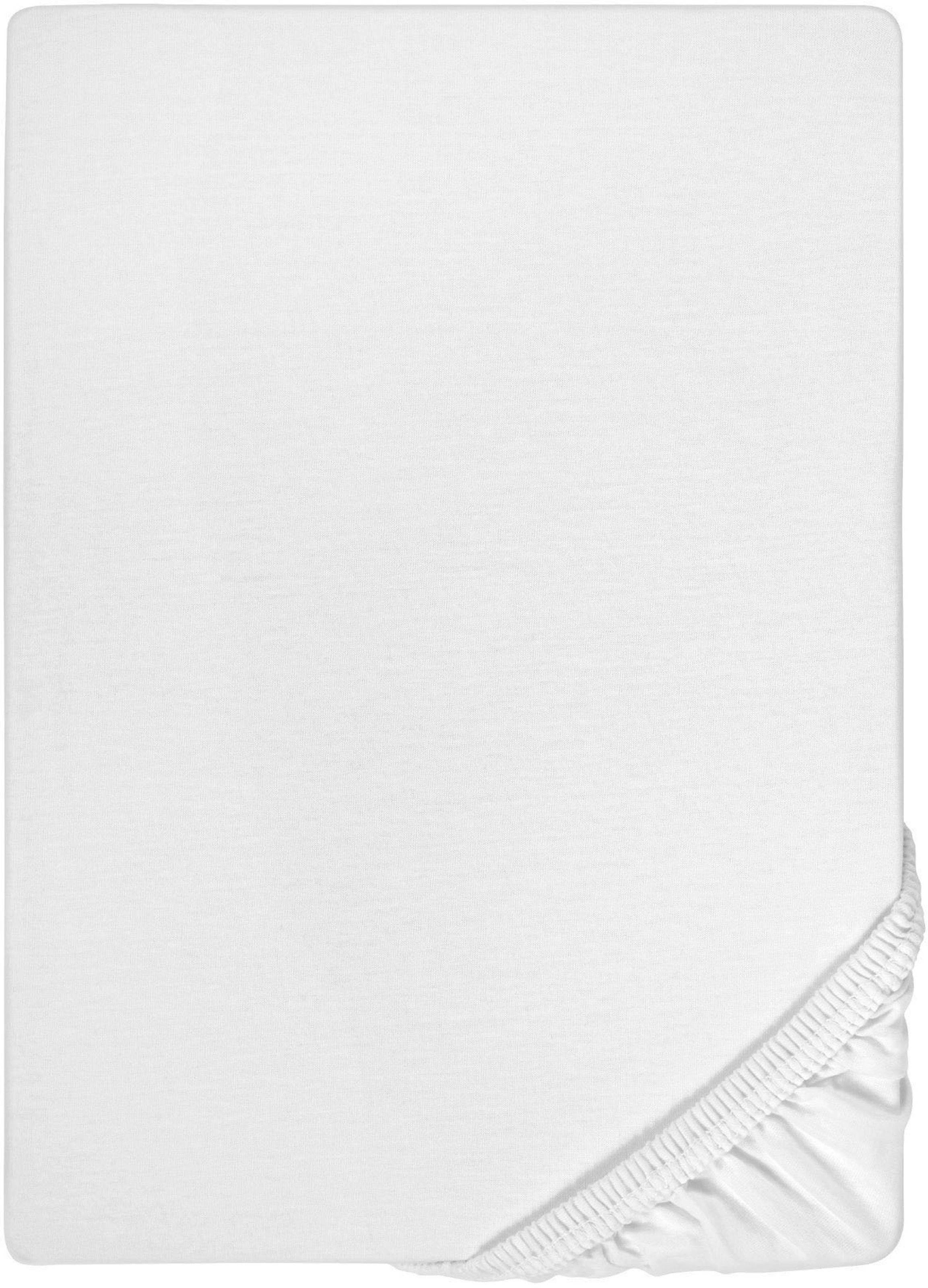 Biberna Spannbettlaken »Conny« hochwertiges Jersey-Elasthan geeignet für Wasser- und Boxspringbetten