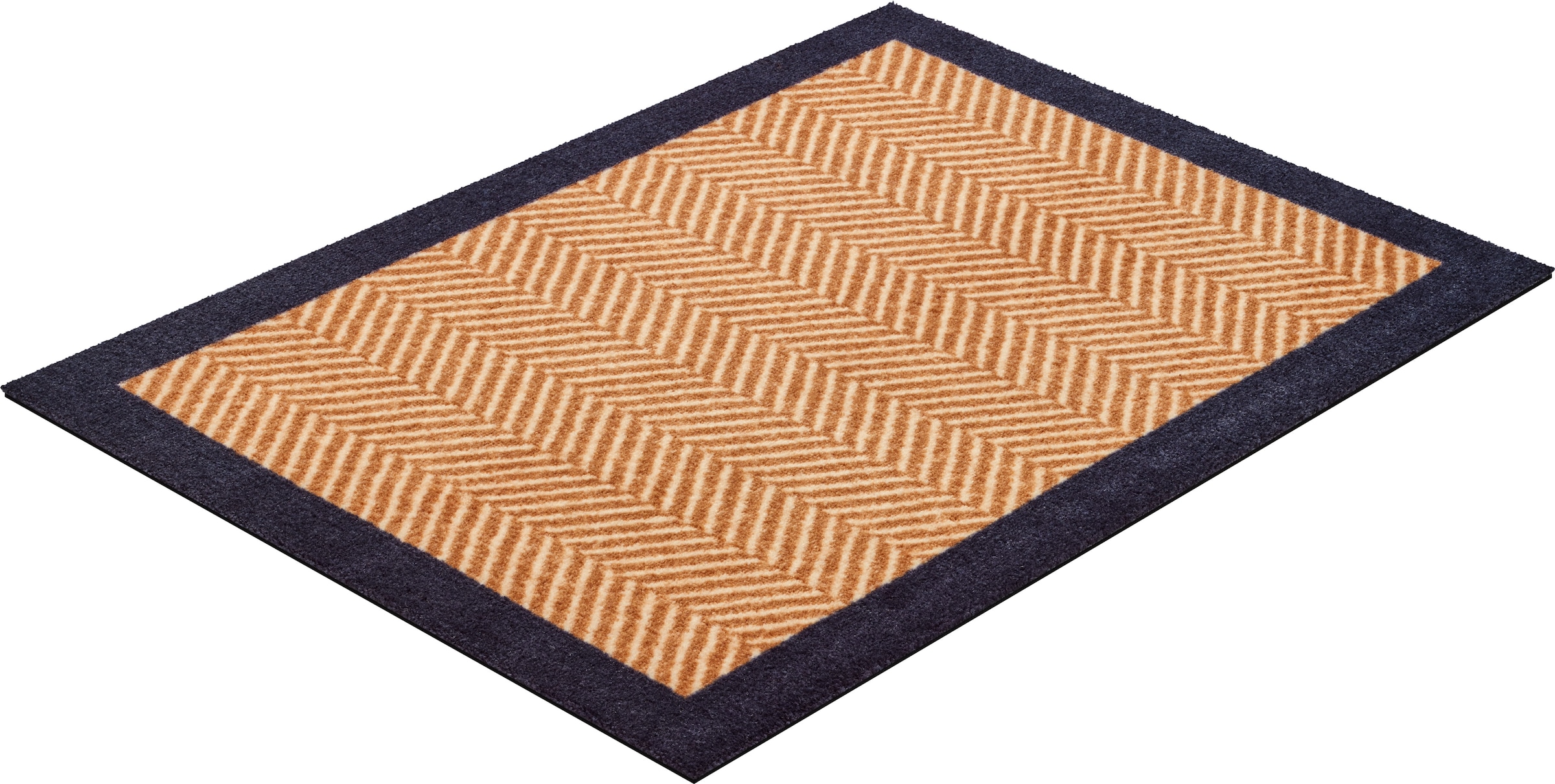 Grund Fußmatte »Herringbone« rechteckig 8 mm Höhe Schmutzfangmatte mit Bord günstig online kaufen