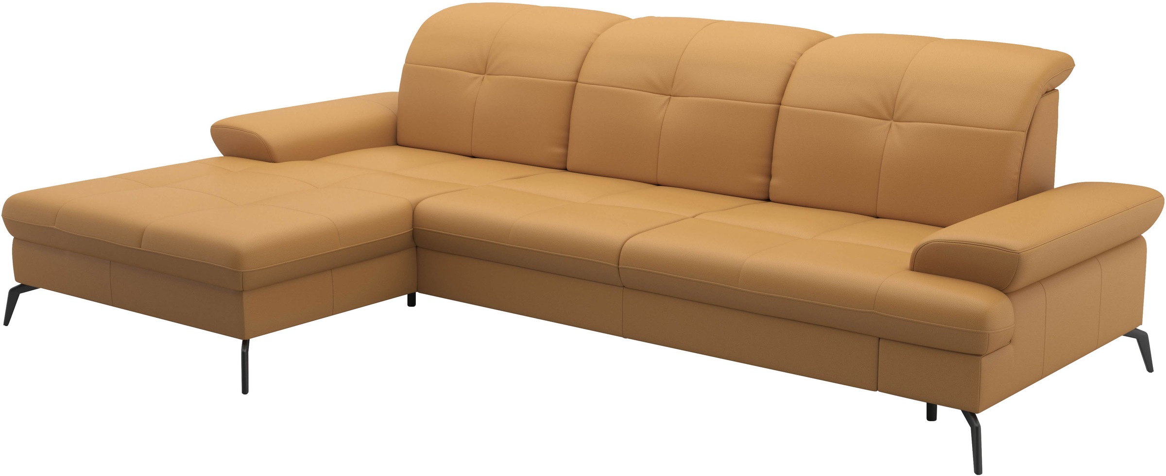sit&more Ecksofa »Amica, L-Form, inkl. Sitztiefenverstellung & Armteilverstellung«, wahlweise mit Bettfunktion, Bettkasten und Kopfteilverstellung