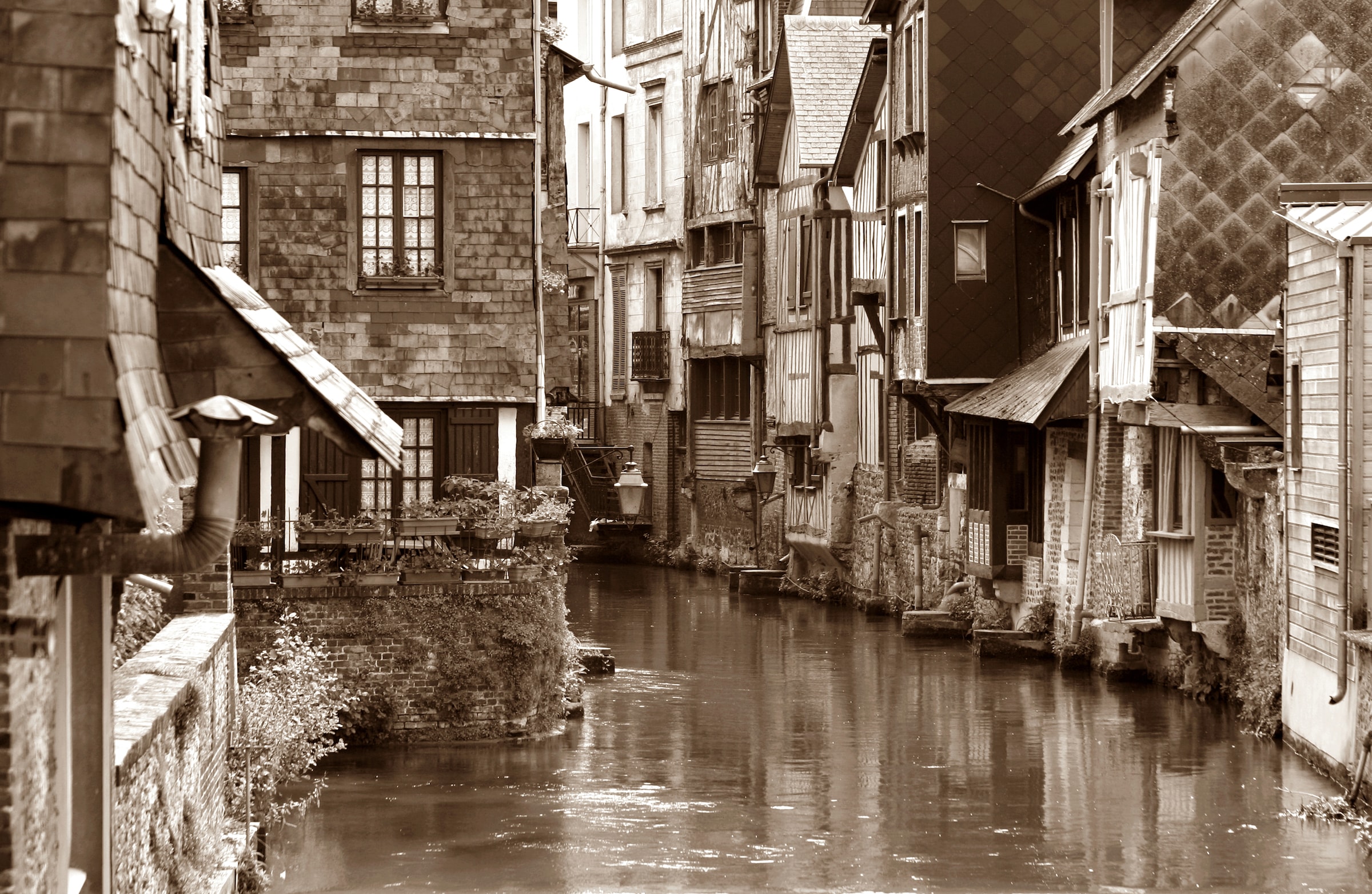 Papermoon Fototapete »Venedig Sepia« günstig online kaufen