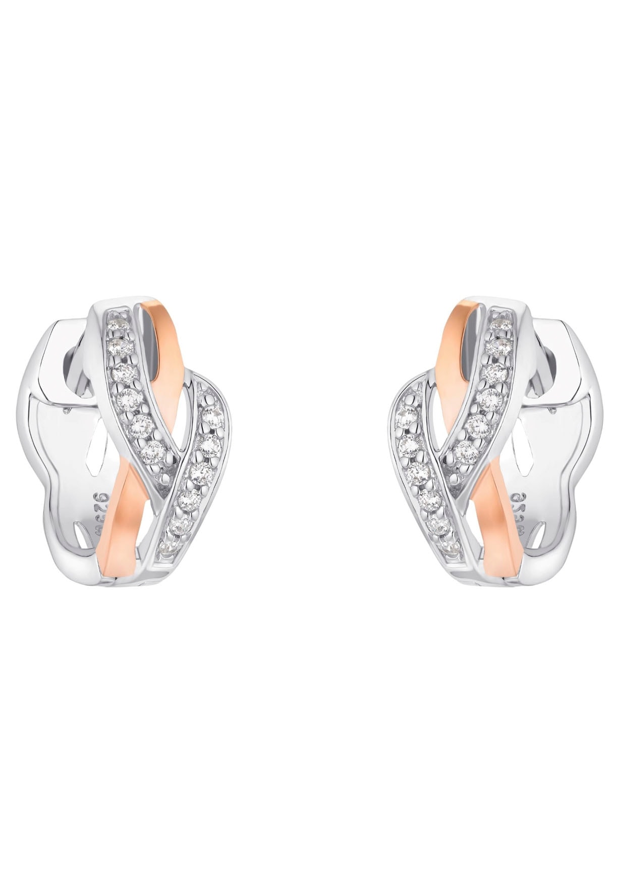 Amor Paar Creolen », 2016733« mit Zirkonia (synth.)