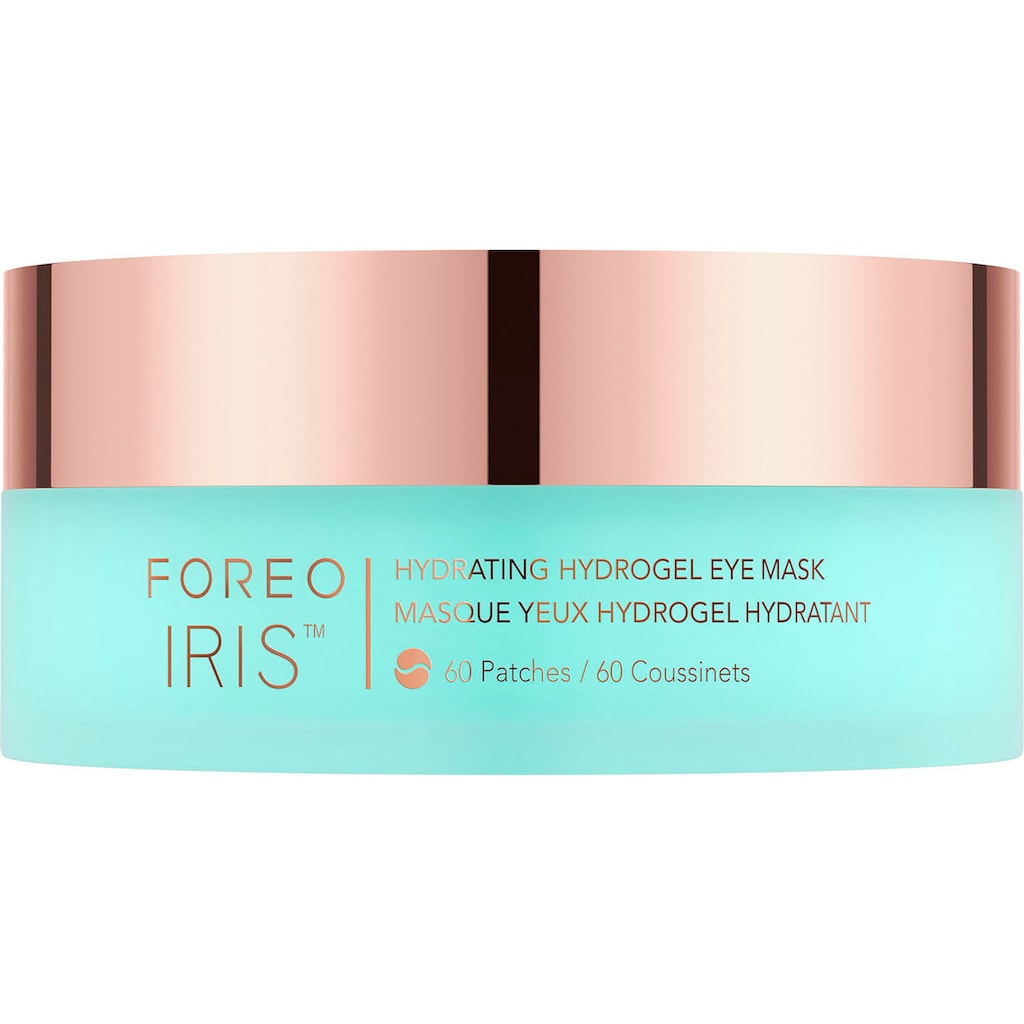 FOREO Augenpatches »IRIS™ HYDRATING HYDROGEL EYE MASK«, (Packung, 60 tlg.)