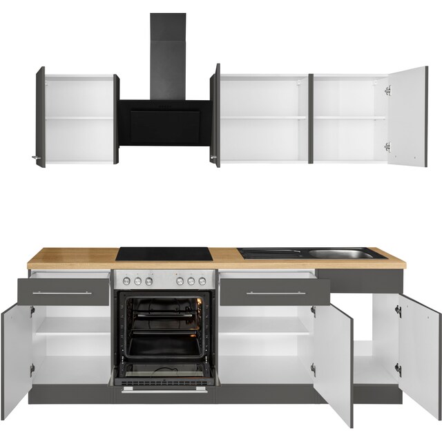 wiho Küchen Küchenzeile »Unna«, ohne E-Geräte, Breite 220 cm online bei