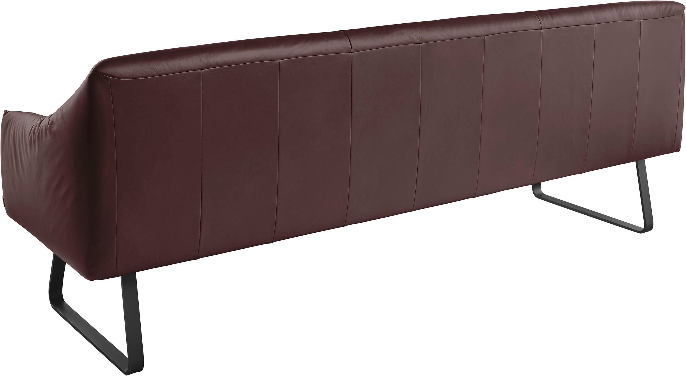 Musterring Essbank »JustB! SP500«, (1 St.), Metallkufe schwarz, verschiedene Farben, Breite 220 oder 250 cm