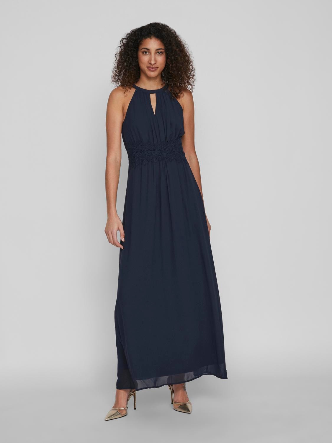 Vila Maxikleid »VIMILINA HALTERNECK MAXI DRESS - NOOS«