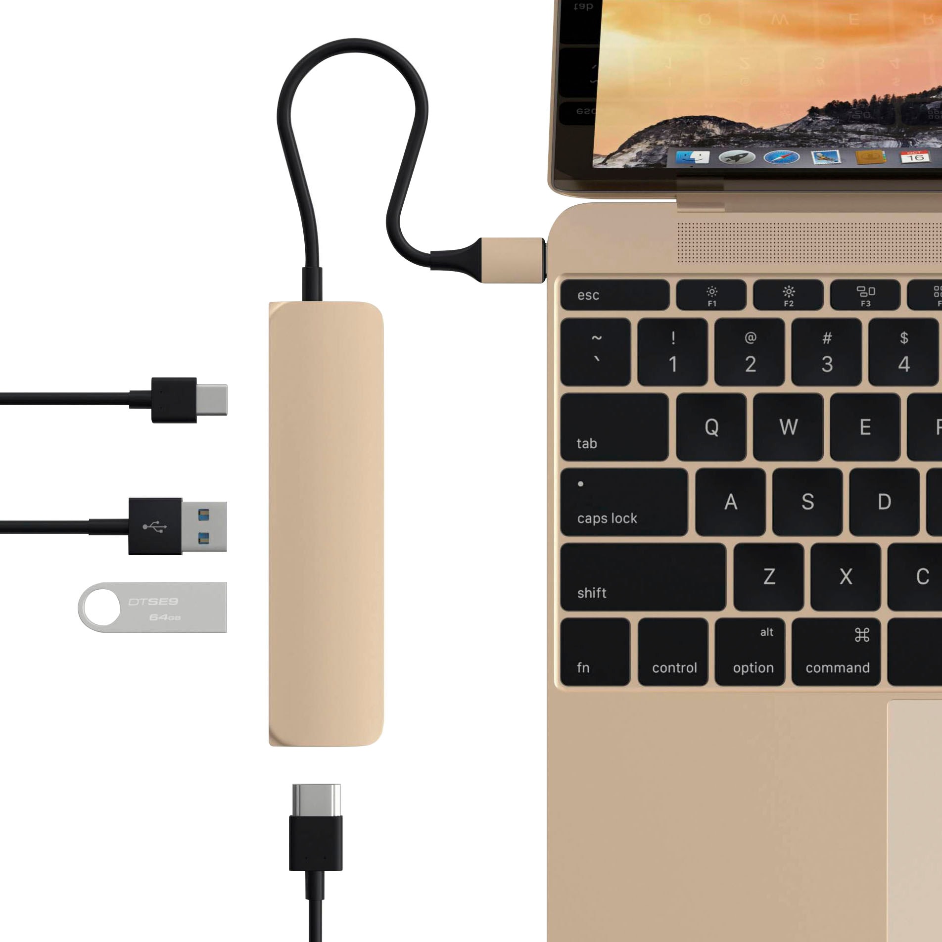 Satechi Adapter »Type-C Slim Multi-Port Adapter 4K«