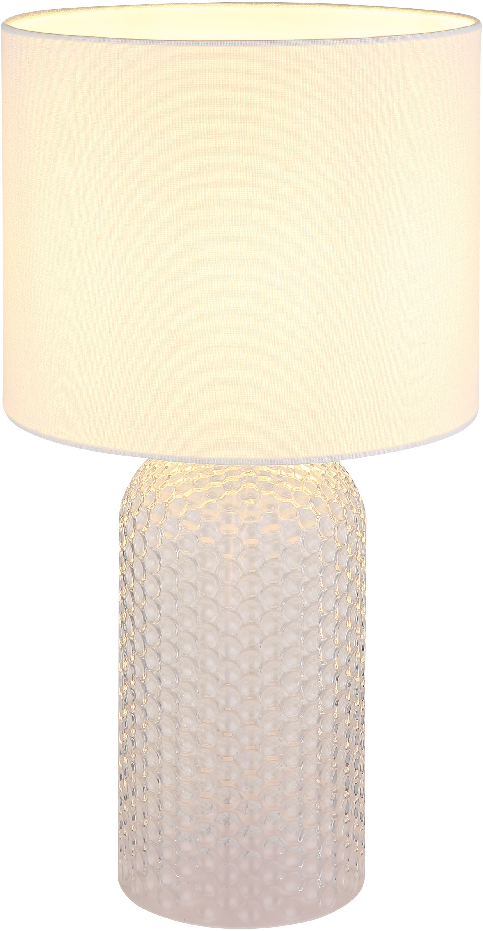 GLOBO LIGHTING Tischleuchte »SOFIA«, Leuchtmittel E27 | ohne Leuchtmittel, Tischlampe/weiß/Wohnzimmer/Flur/Schlafzimmer
