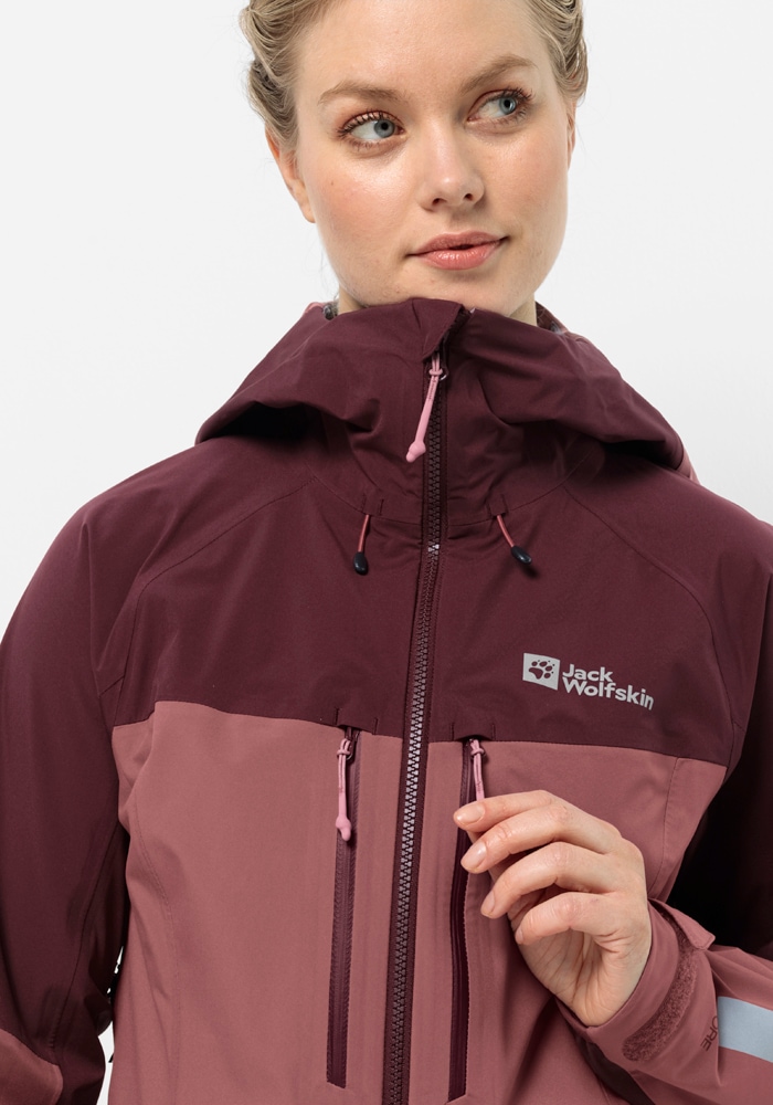 Jack Wolfskin Fahrradjacke »MOROBBIA 3L JKT W«, mit Kapuze