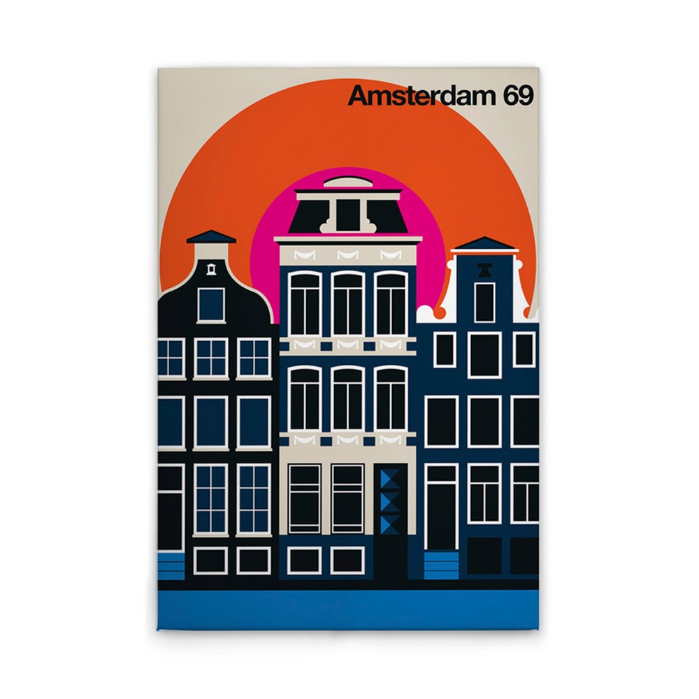 A.S. Création Leinwandbild »Amsterdam69 - Wandbild Creme Schwarz Keilrahmen günstig online kaufen