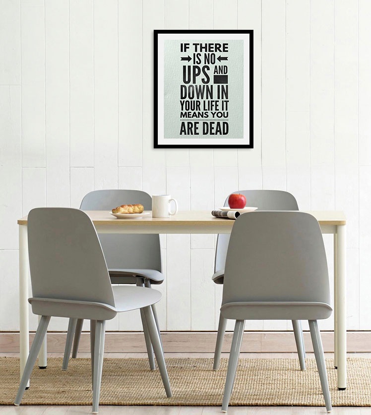 queence Bild »Ups and down« Motivationsbilder   Schriftzug   Schriftzüge günstig online kaufen