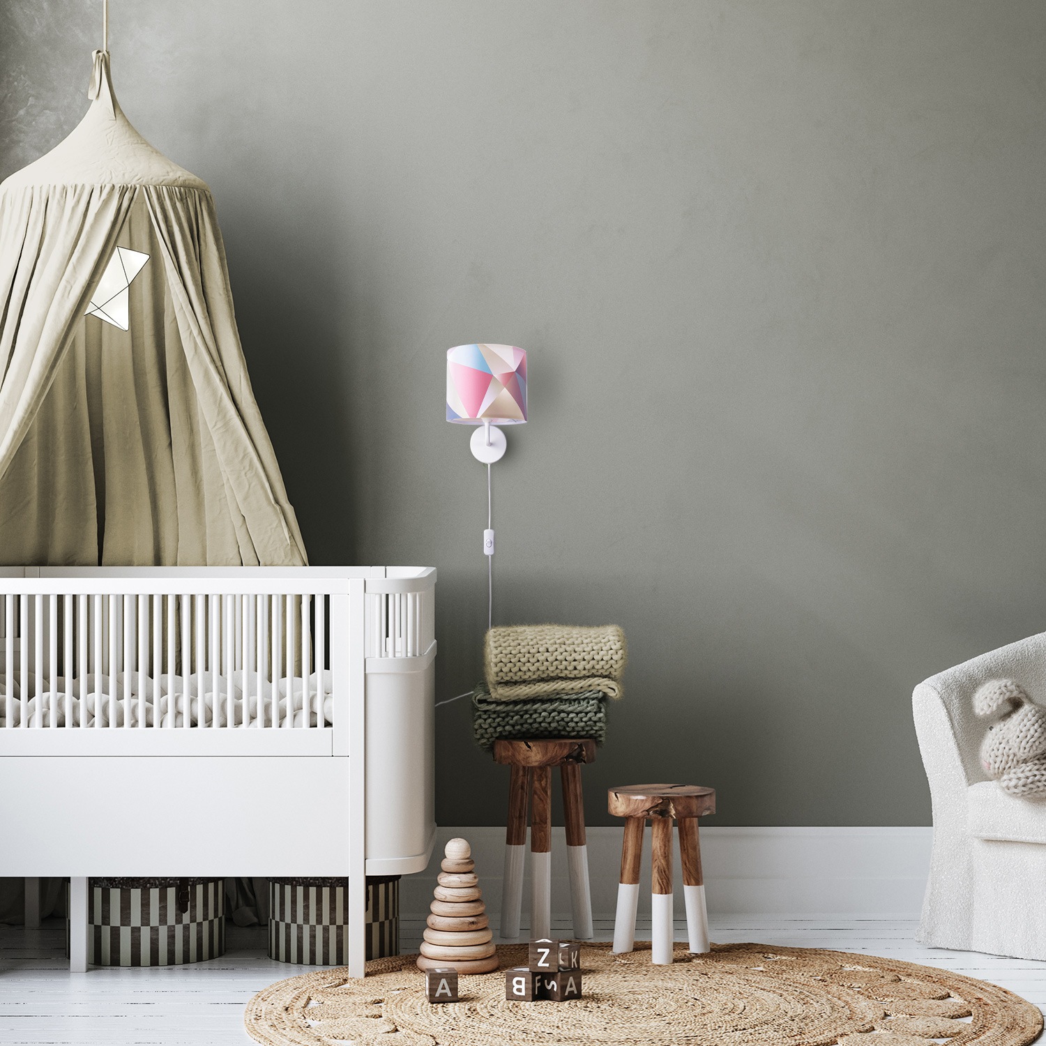 Paco Home Wandleuchte »Kosy 309«, 1 flammig, Leuchtmittel E14   LED fest in günstig online kaufen