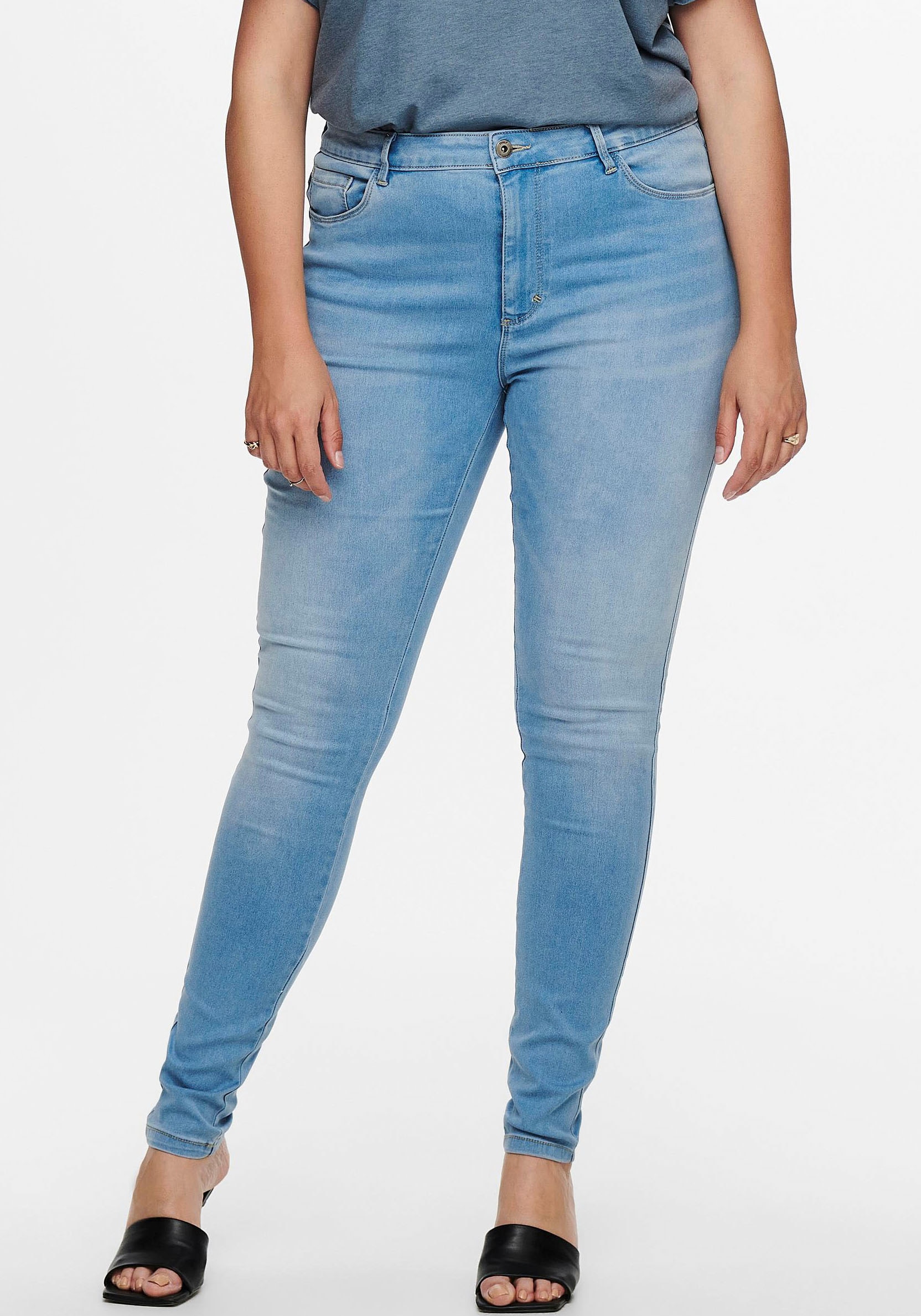 ONLY CARMAKOMA High-waist-Jeans »CARAUGUSTA HW BJ13333 SK online DNM NOOS« LBD kaufen